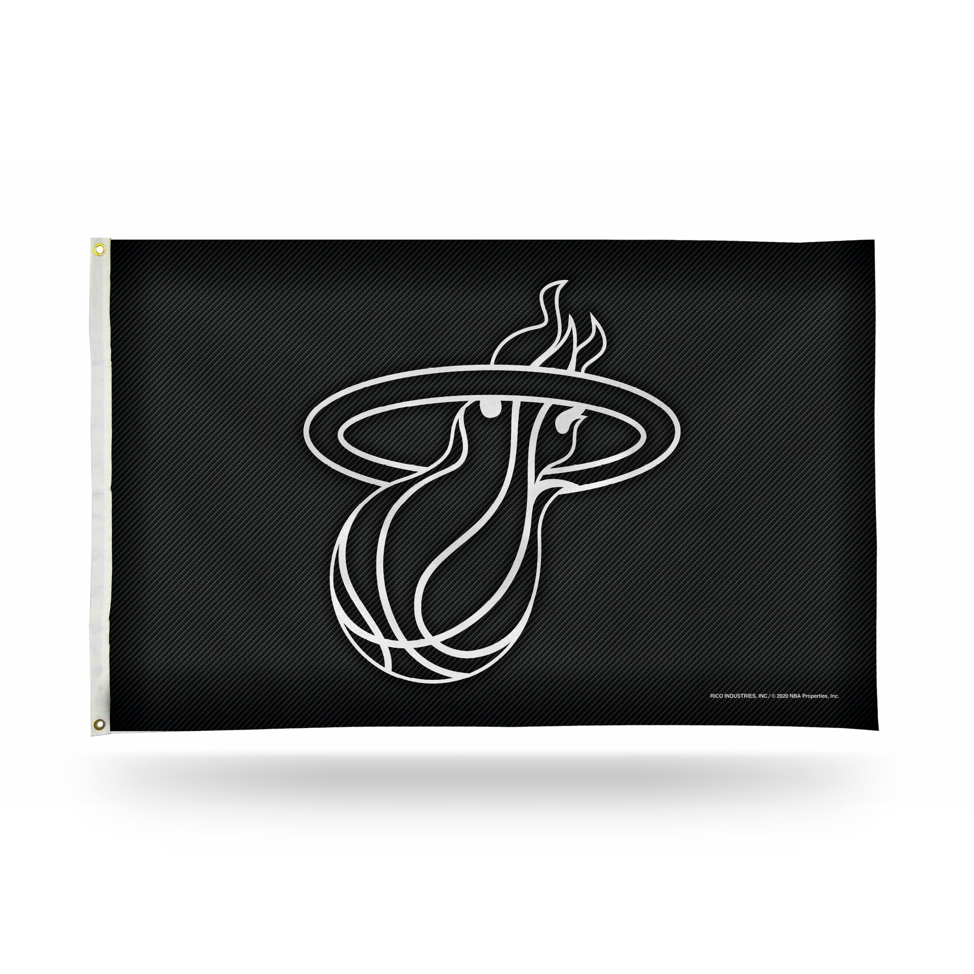 Miami Heat 3x5 Premium Banner Flag - Carbon Fiber Design