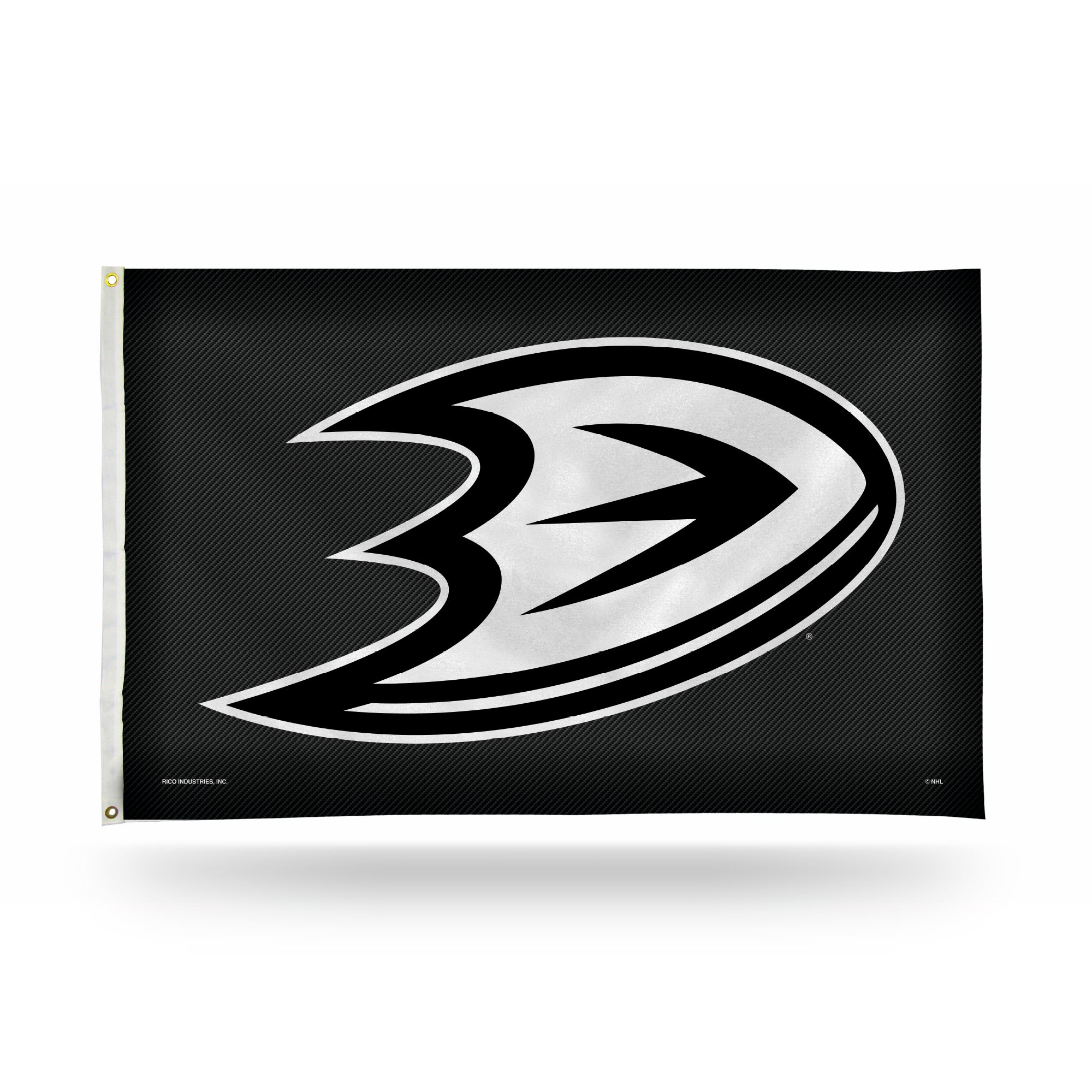 Anaheim Ducks 3x5 Premium Banner Flag - Carbon Fiber Design
