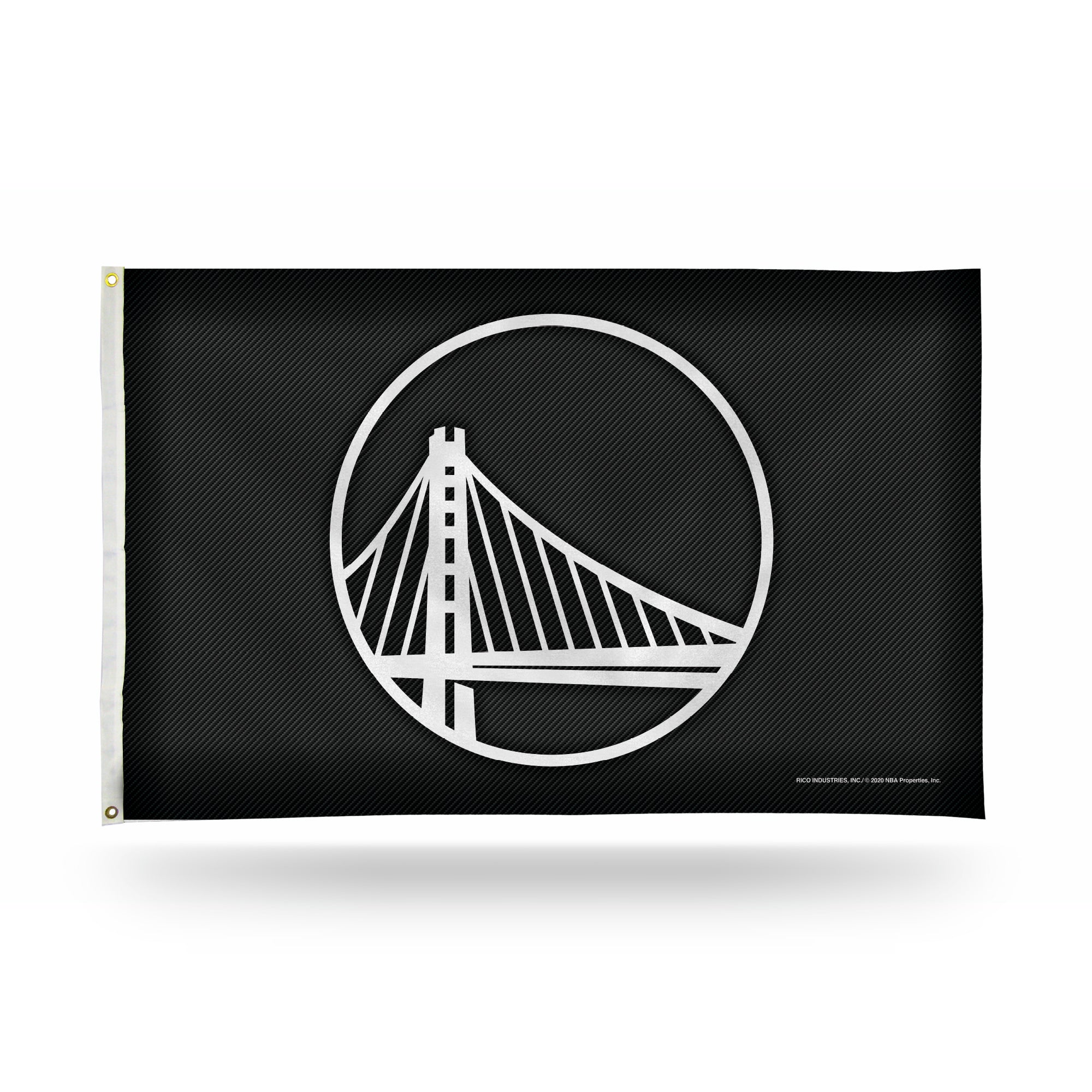 Golden State Warriors 3x5 Premium Banner Flag - Carbon Fiber Design