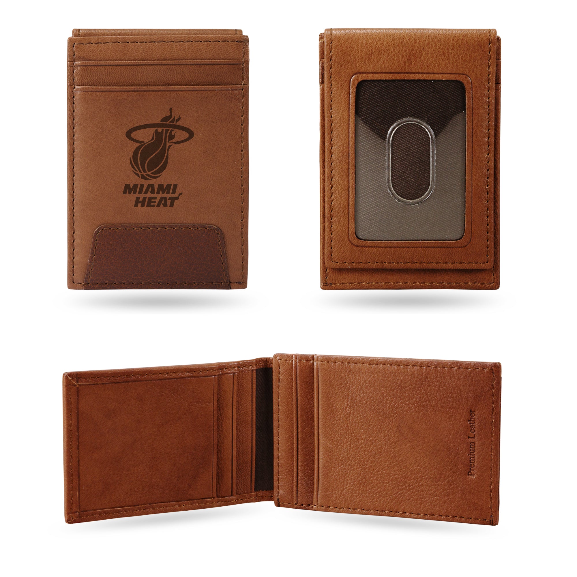 Miami Heat Genuine Leather Front Pocket Wallet