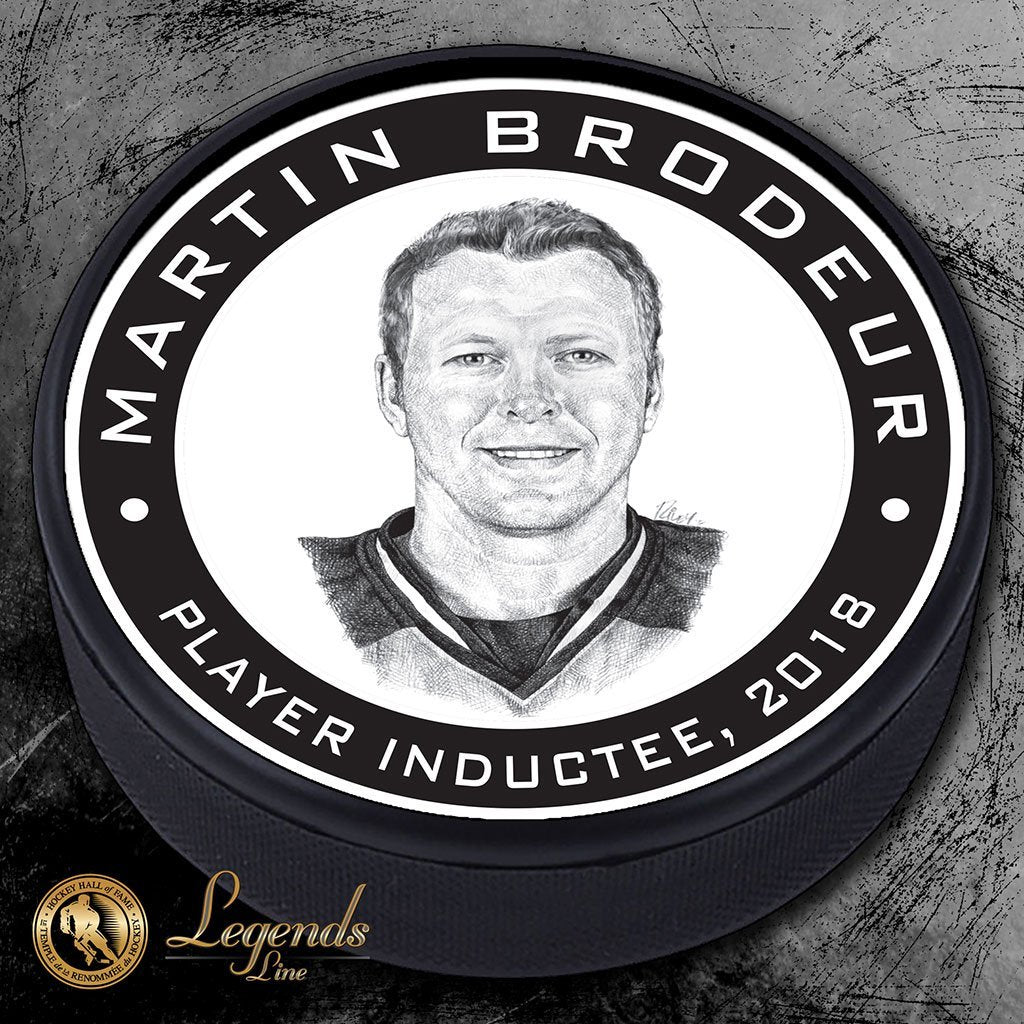 2018 Martin Brodeur - NHL Legends Textured Puck