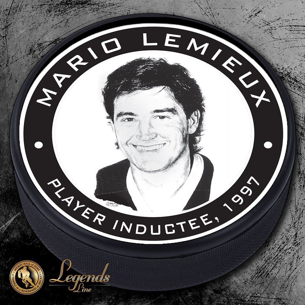 1997 Mario Lemieux - NHL Legends Textured Puck