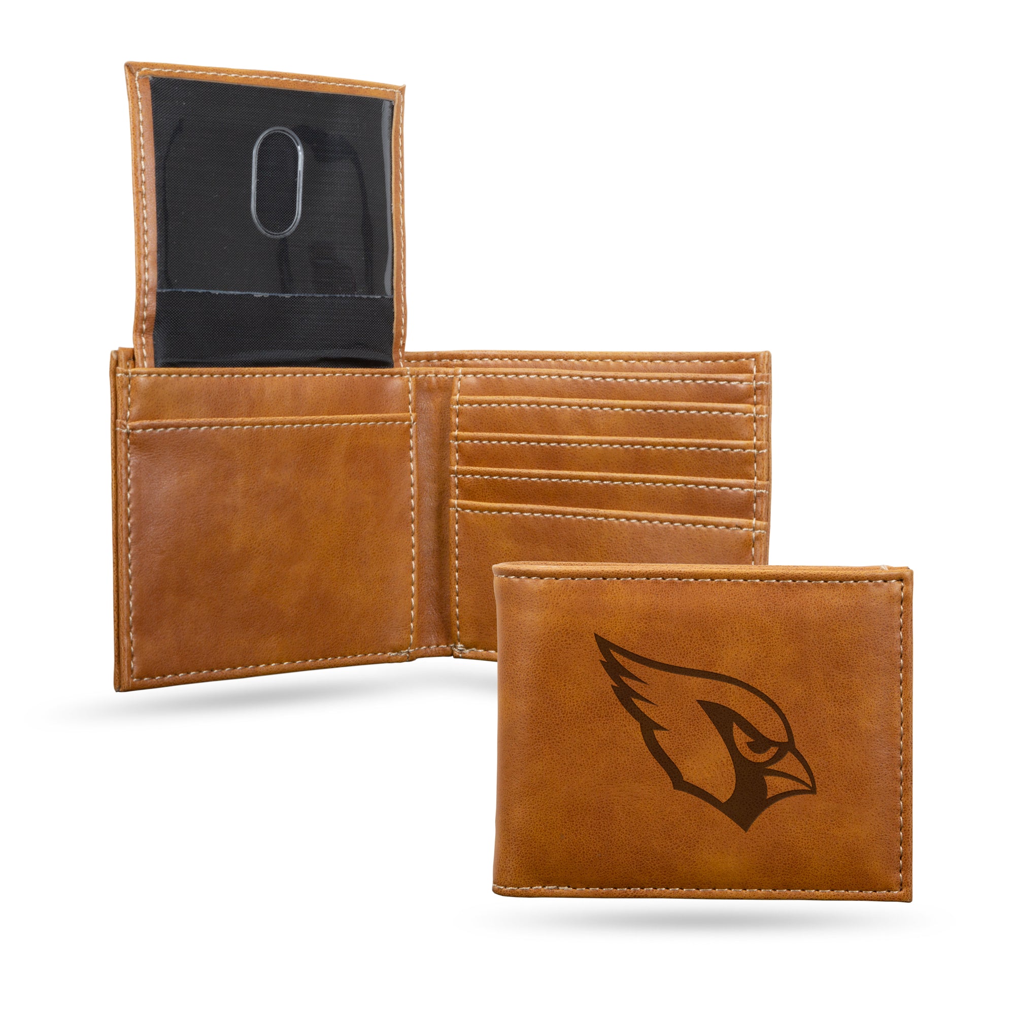 Arizona Cardinals Brown Laser Engraved Billfold