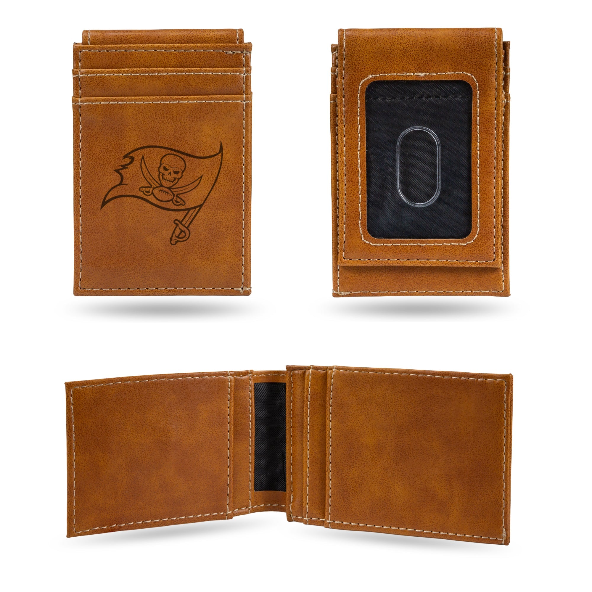 NFL Tampa Bay Buccaneers Premium Front Pocket Wallet - Compact/Comfortable/Slim By Rico Industries