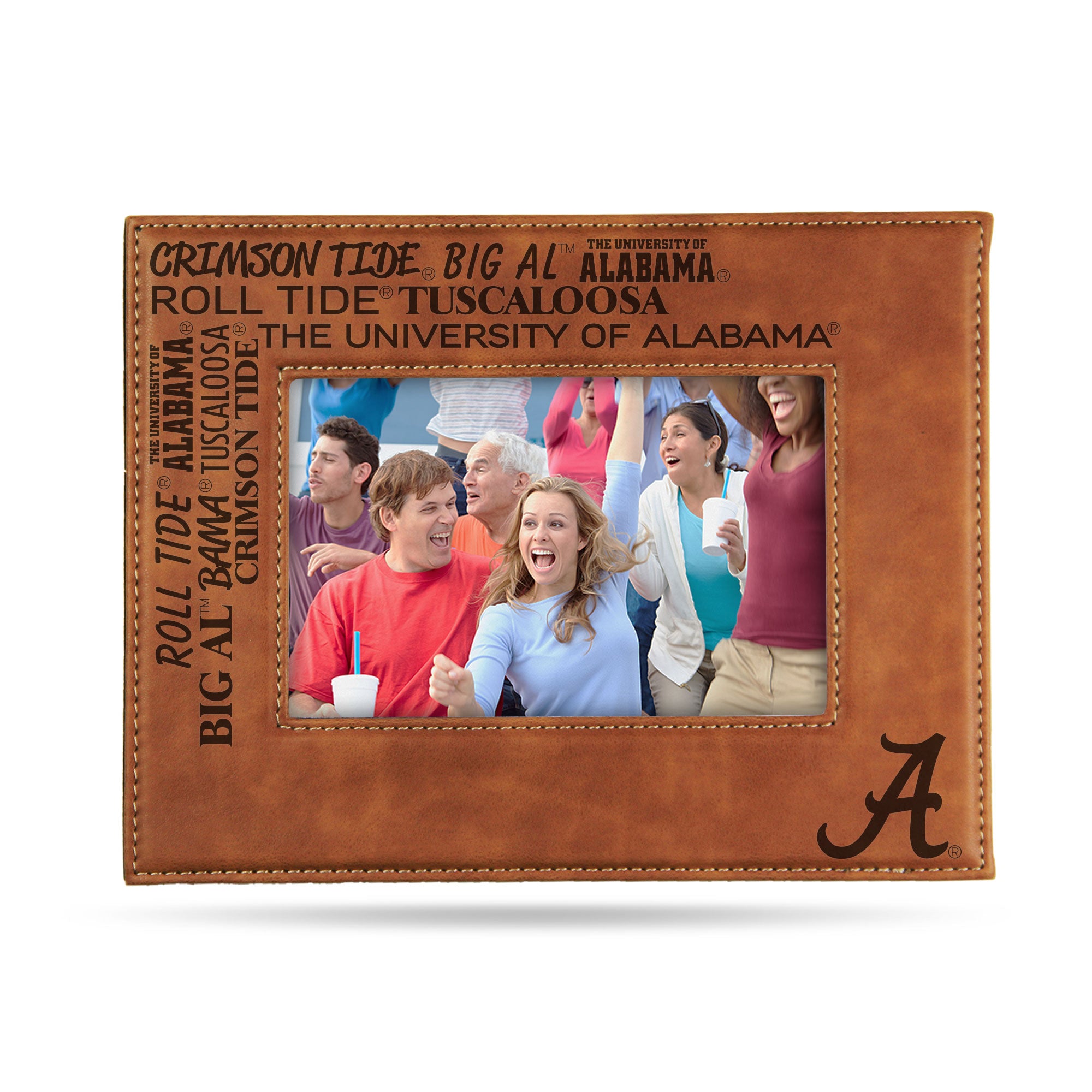 Alabama Crimson Tide Laser Engraved Picture Frame (6.75 X 8.75)