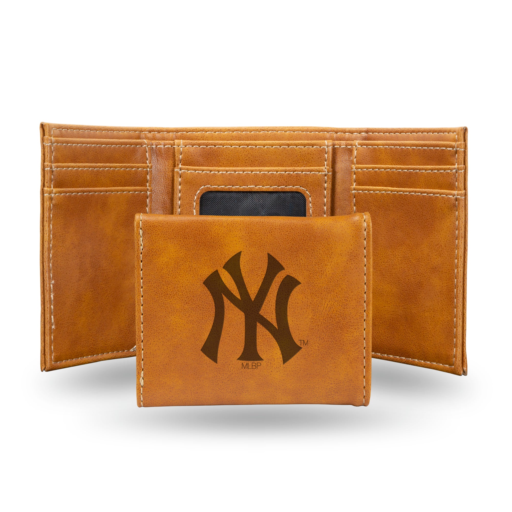 New York Yankees Brown Laser Engraved Trifold