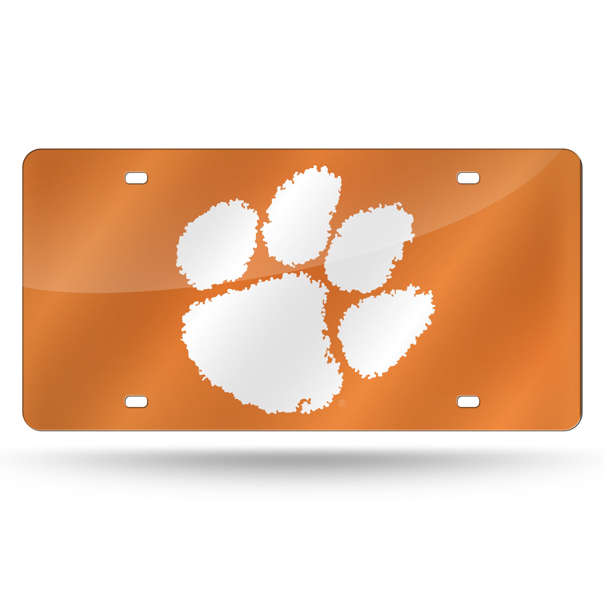 Clemson Tigers Colored Laser Cut Auto Tag
