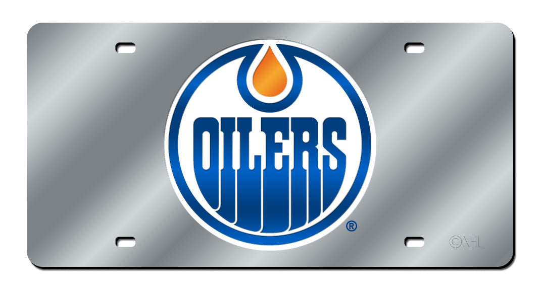 Edmonton Oilers Silver Laser Cut Tag