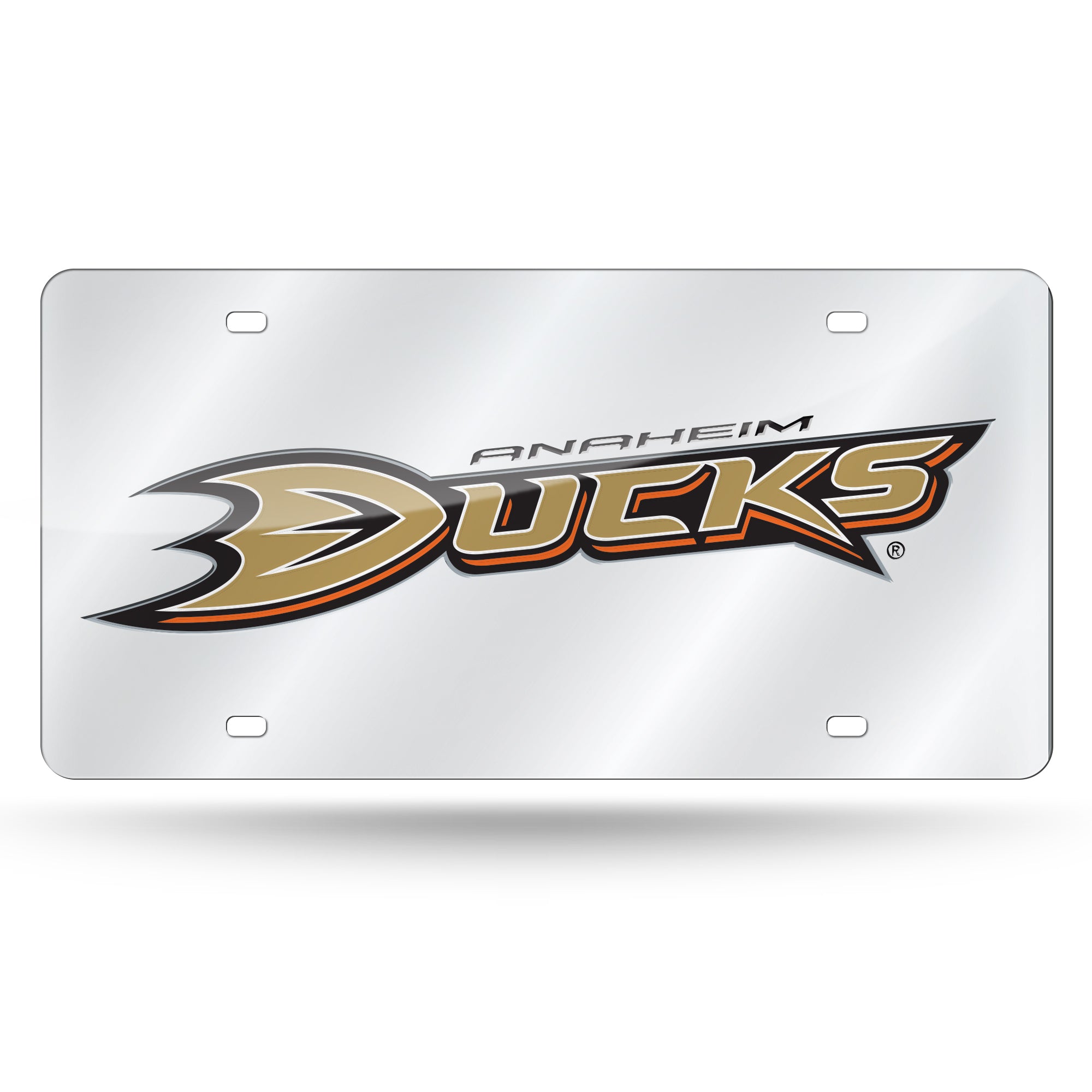 Anaheim Ducks Silver Laser Cut Tag