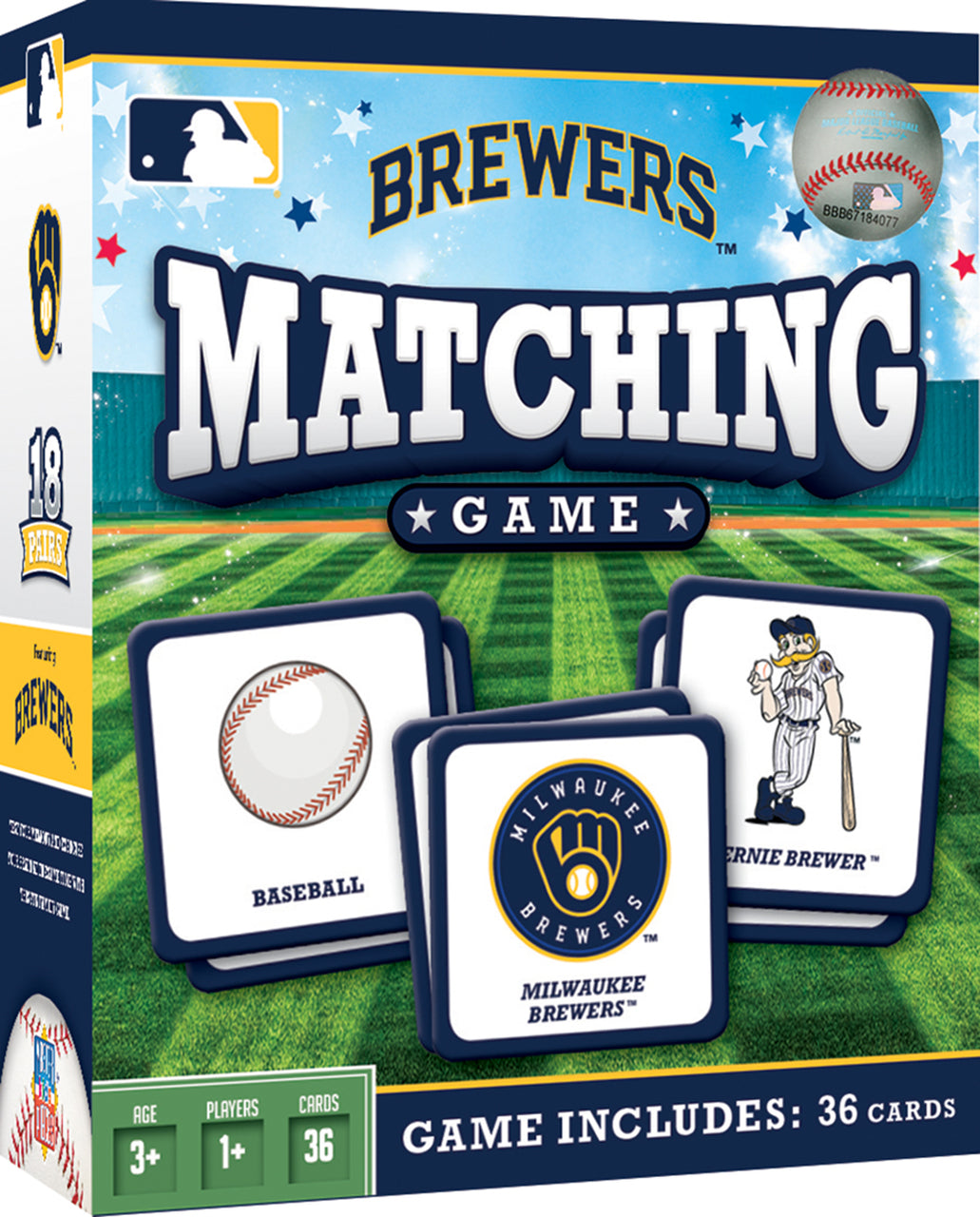 MLB MILWAUKEE BREWERS MATCHING GAME