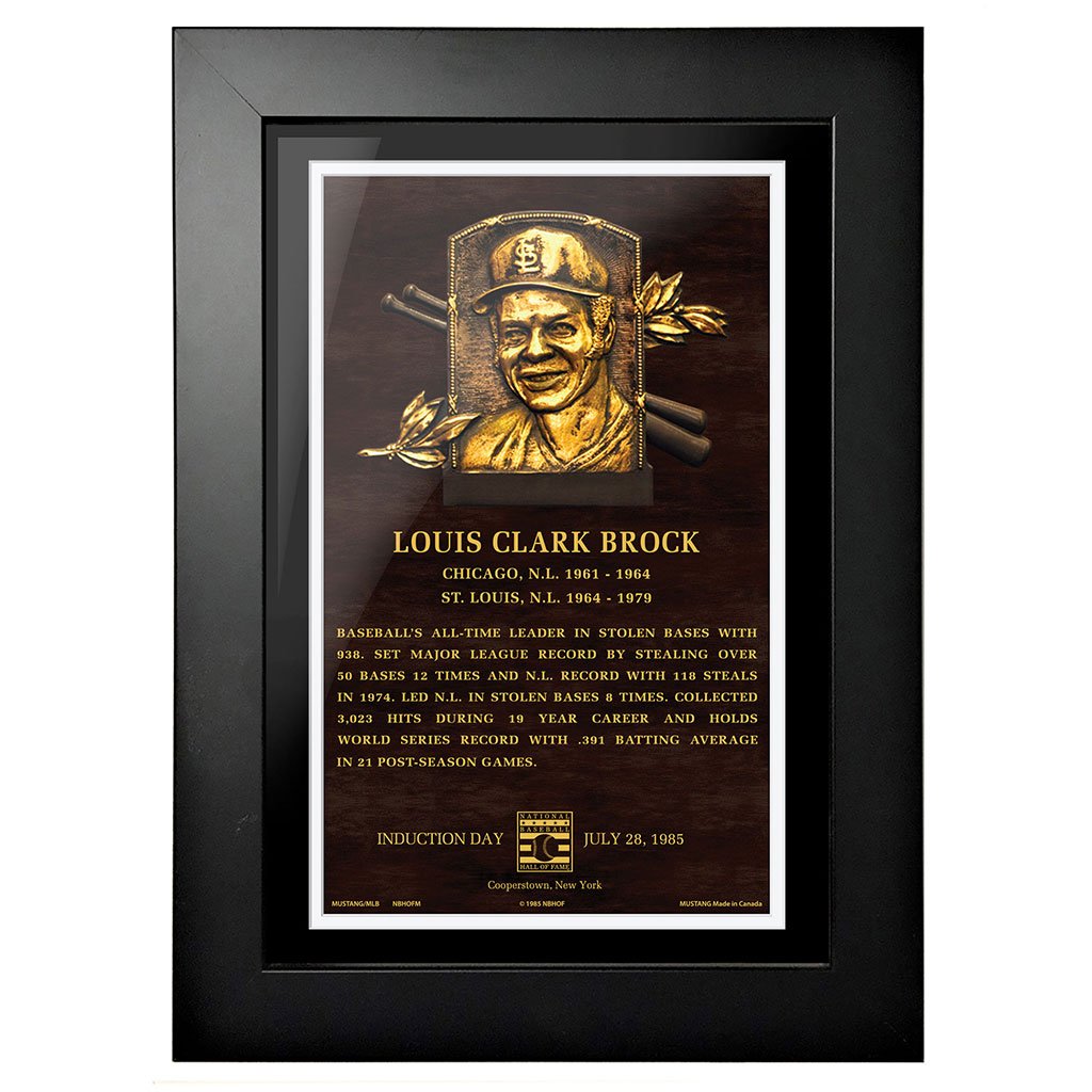 Lou Brock Legend 8x10 Framed Art St. Louis Cardinals