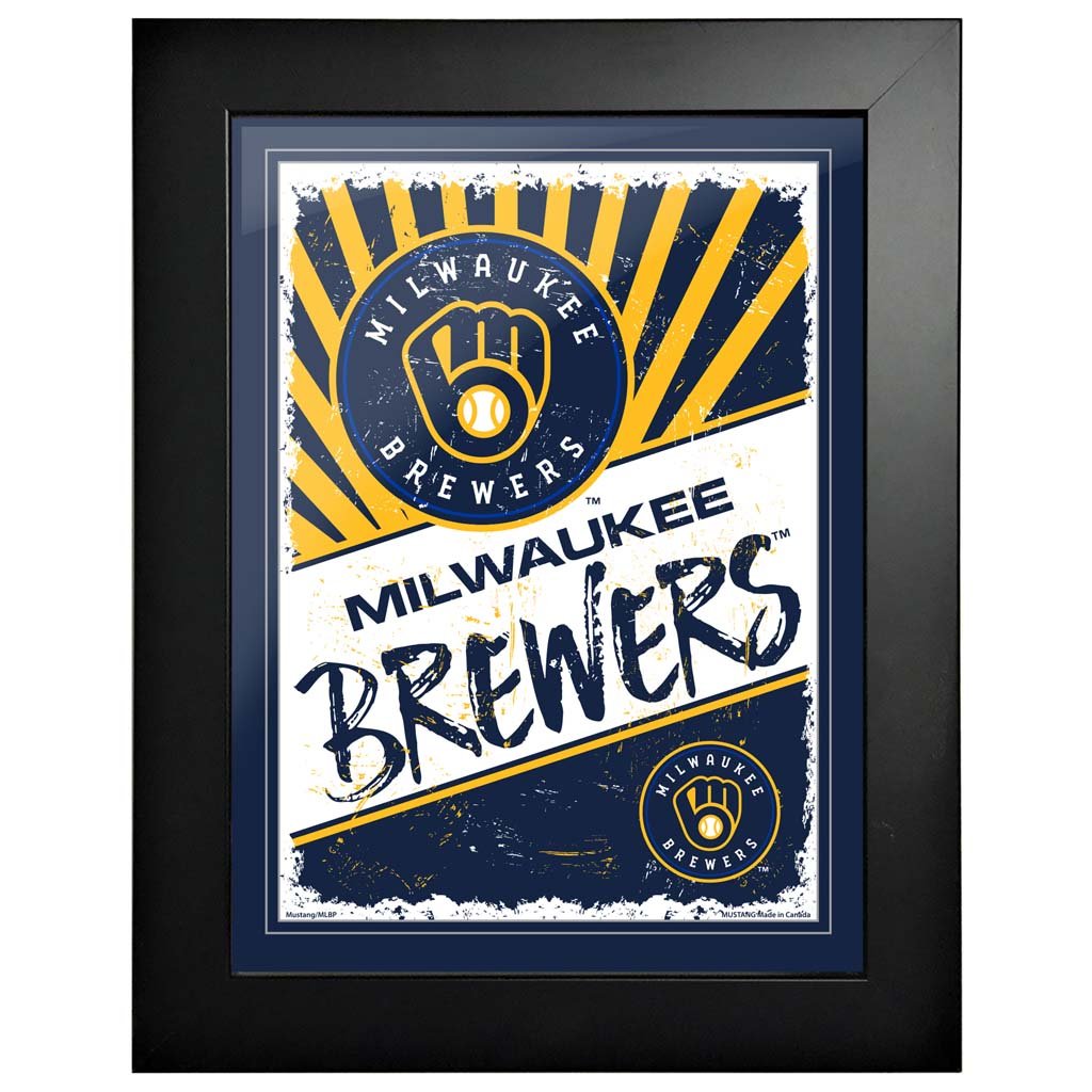 Milwaukee Brewers 12x16 Classic Framed Artwork