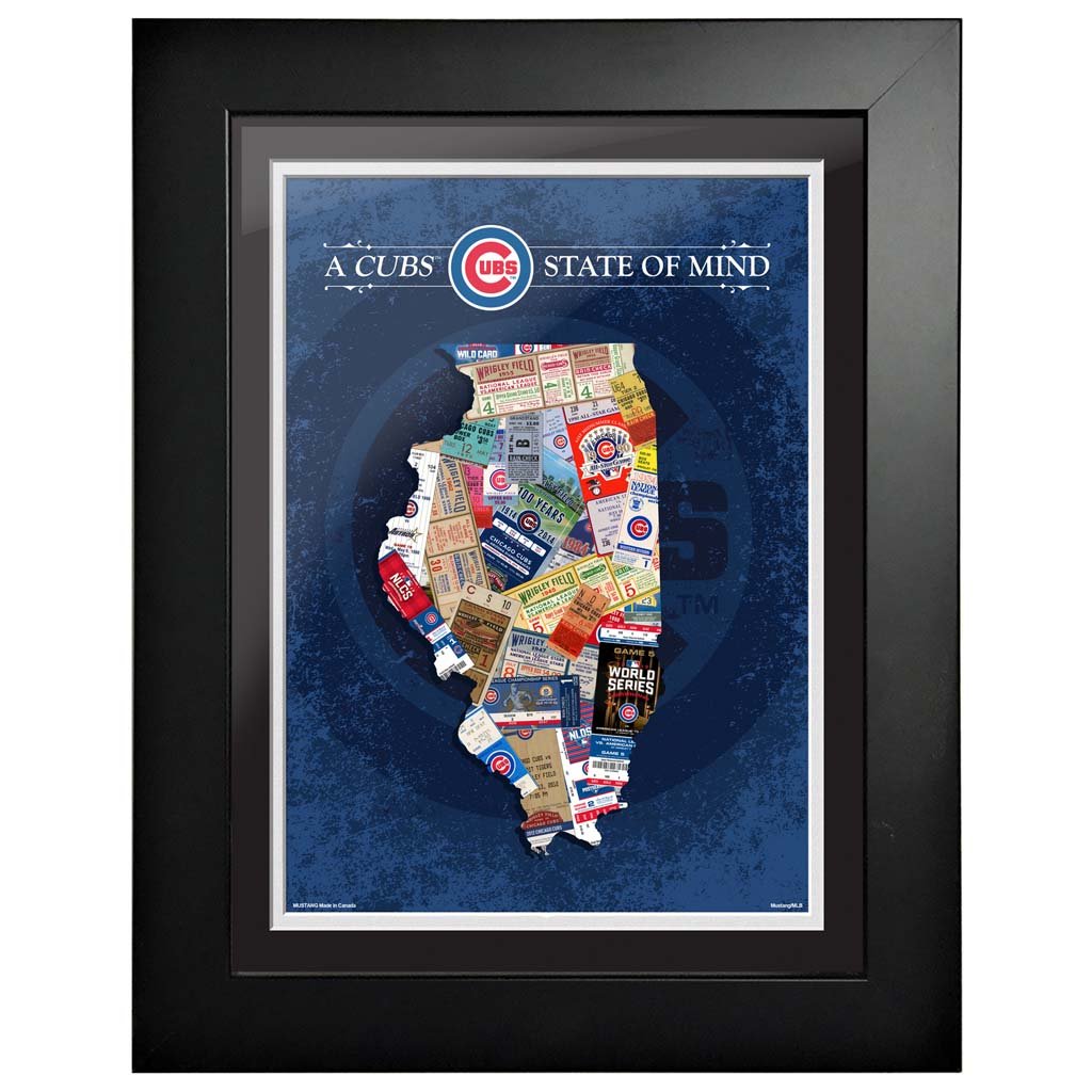 Chicago Cubs 12x16 State of Mind Framed Artwork