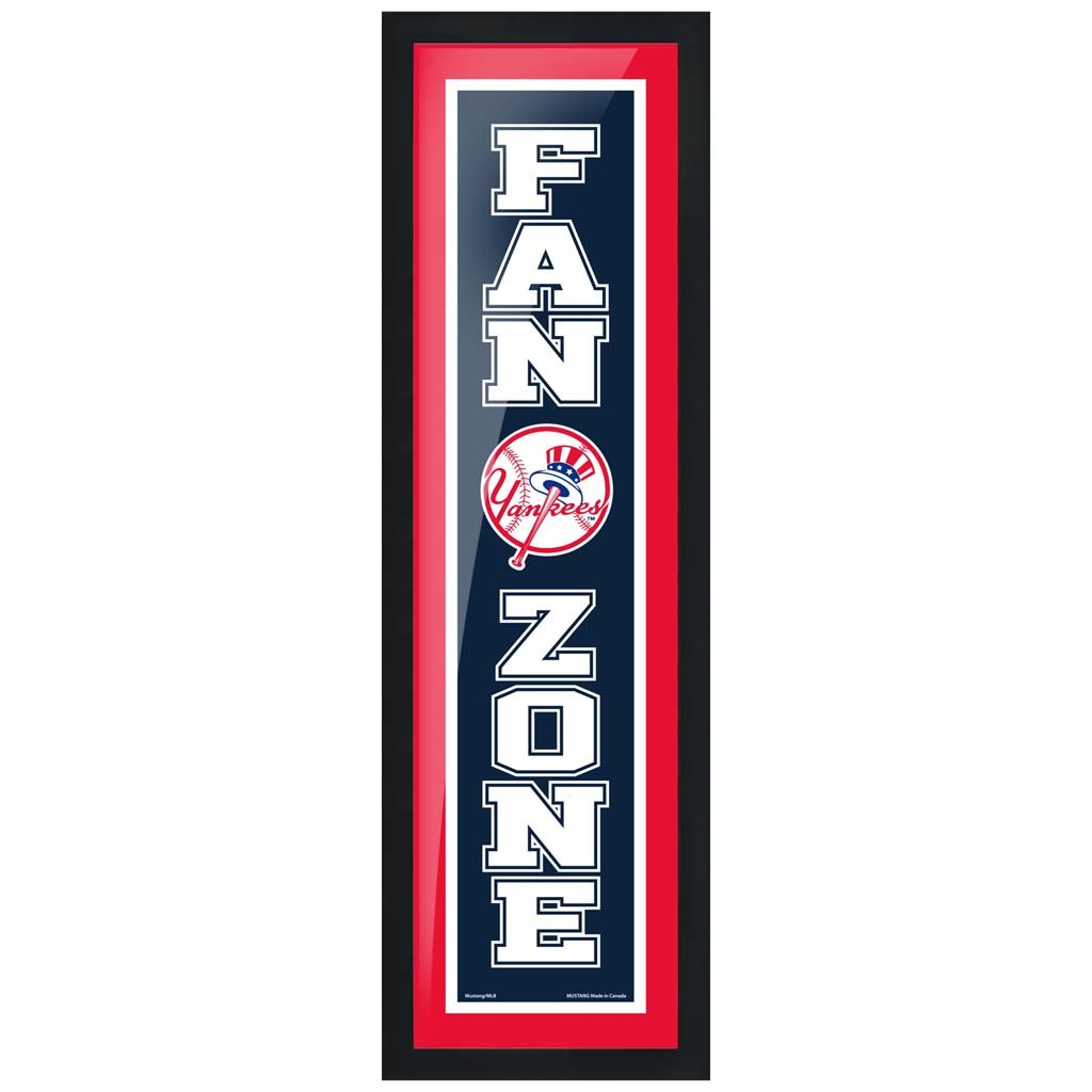 New York Yankees 6x22 Fan Zone Framed Artwork