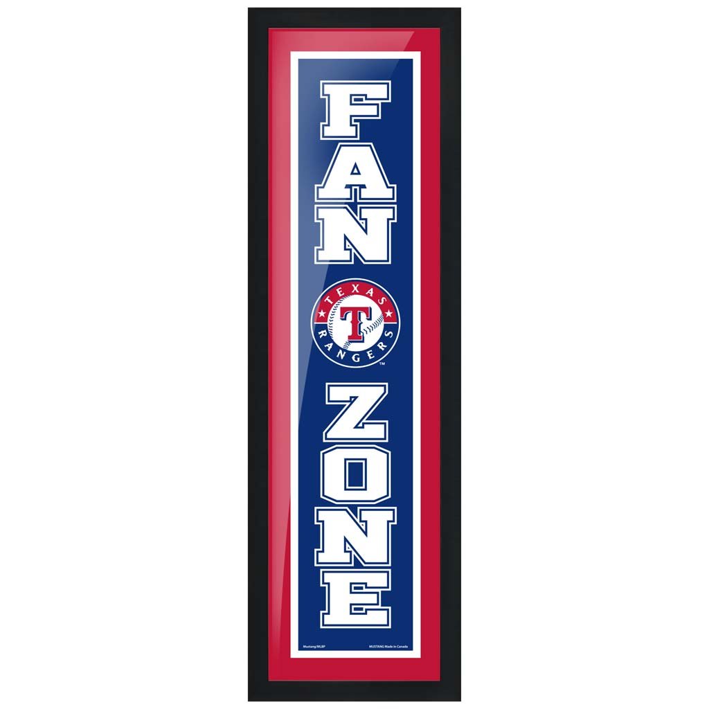 Texas Rangers 6x22 Fan Zone Framed Artwork