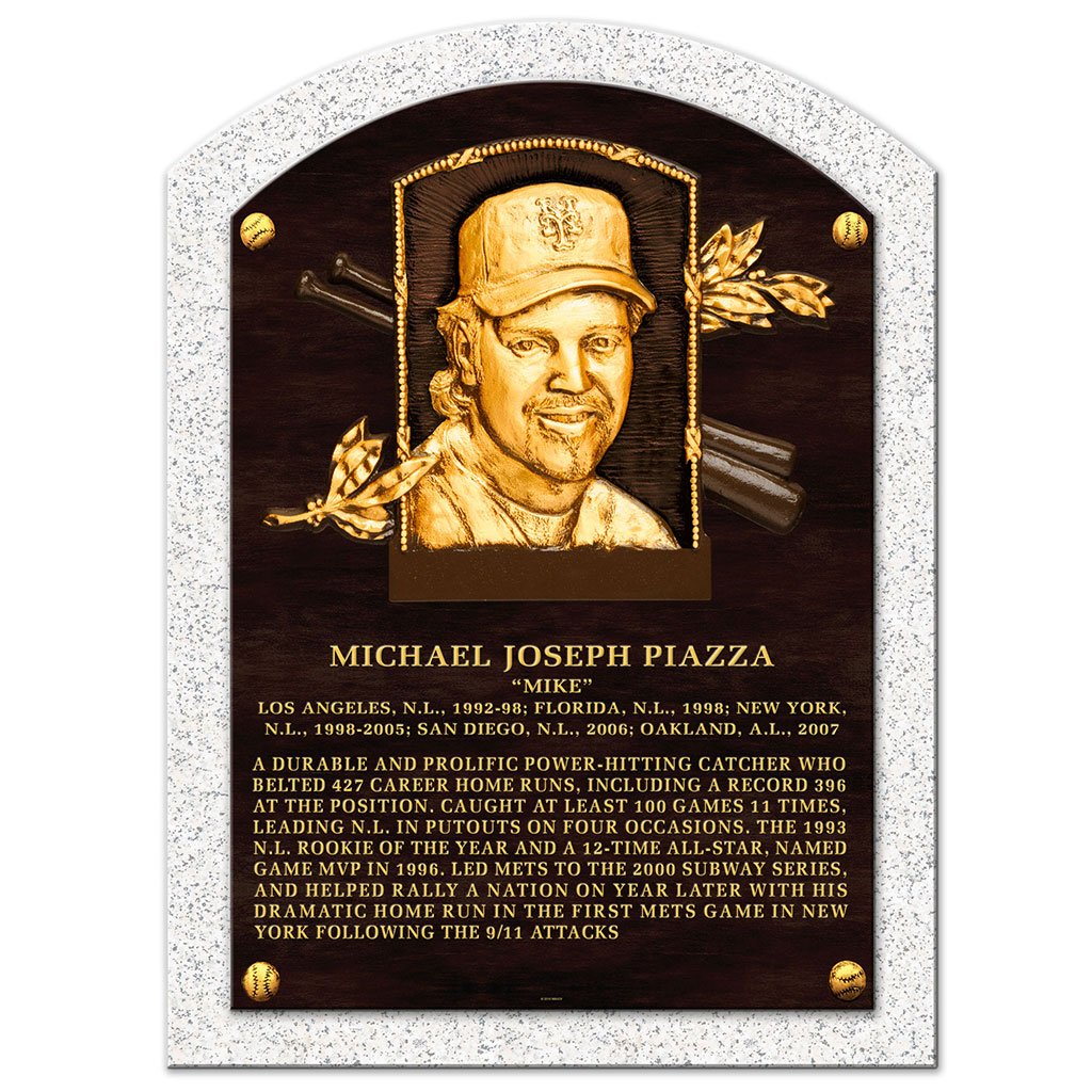 Mike Piazza Legend 10x14 Cooperstown Plaque New York Mets