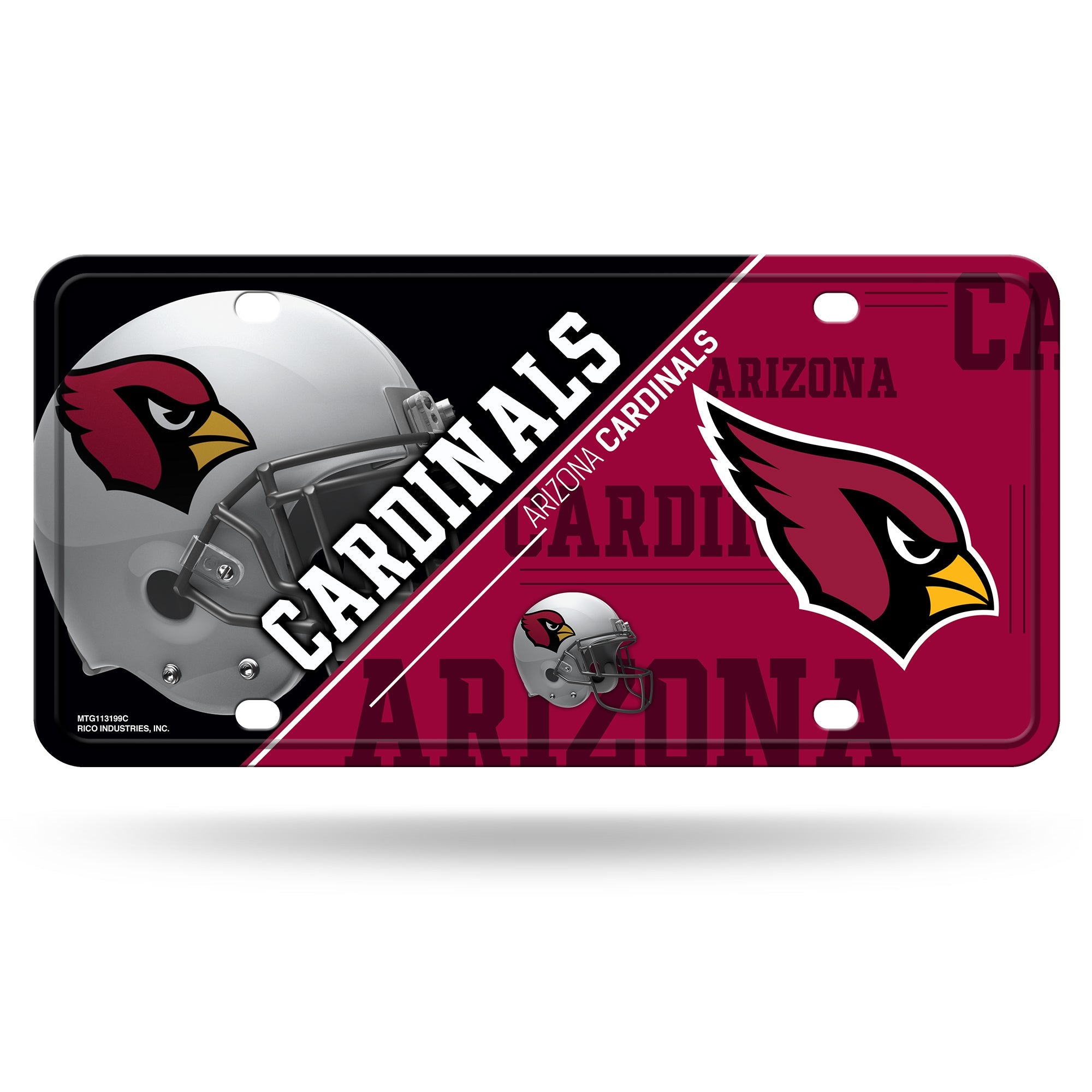 Rico Inc - Arizona cardinals - split design - metal tag