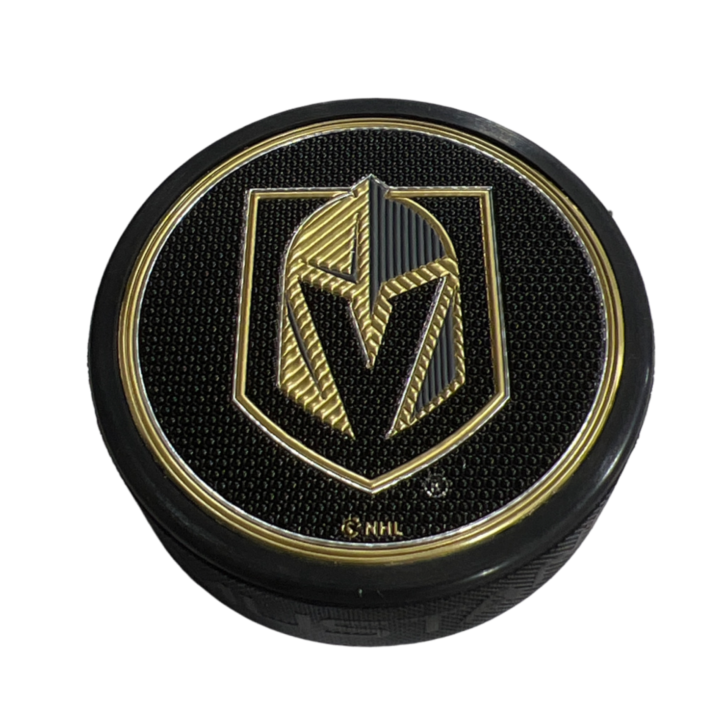 Vegas Golden Knights Primary Gold Puck Design Trimflexx