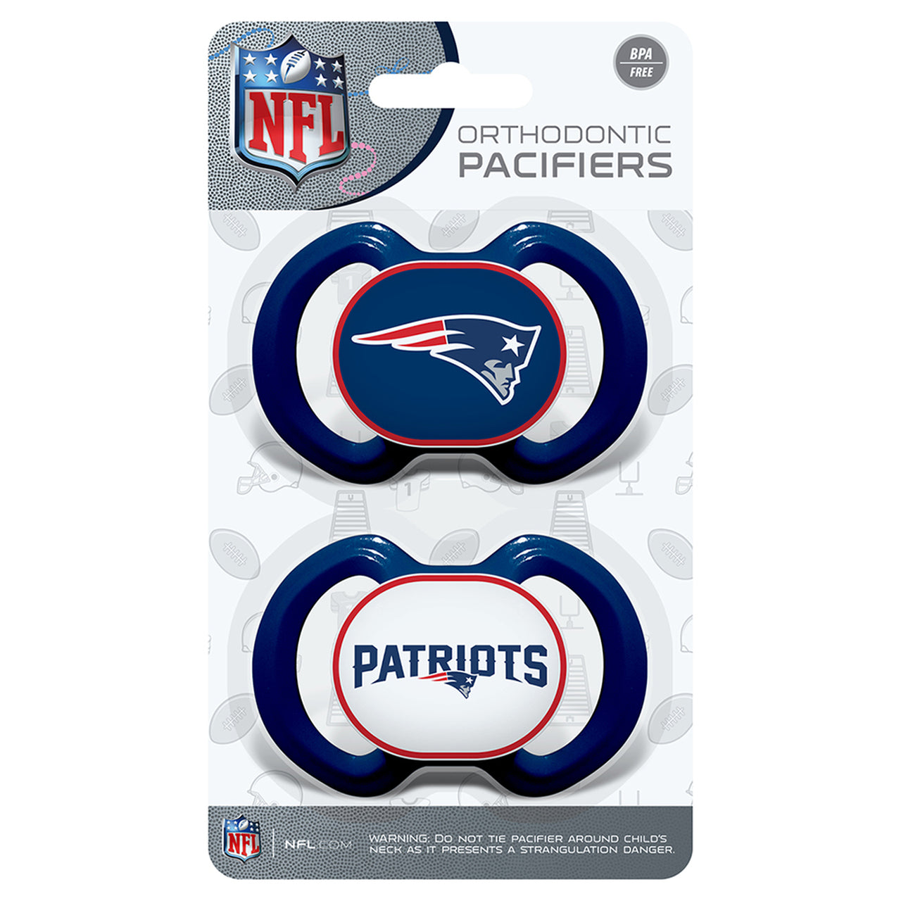 BABY FANATICS NFL NEW ENGLAND PATRIOTS 2-PACK PACIFIERS