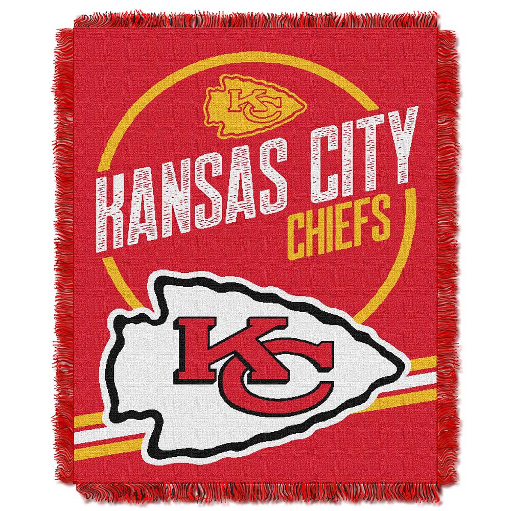 Kansas City Chiefs NFL Read Option Woven Jacquard Throw Blanket