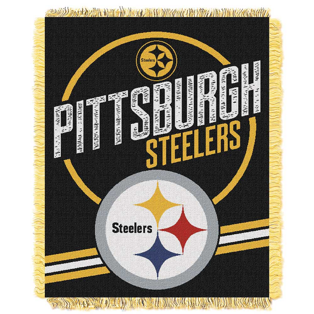 Pittsburgh Steelers NFL Read Option Woven Jacquard Throw Blanket