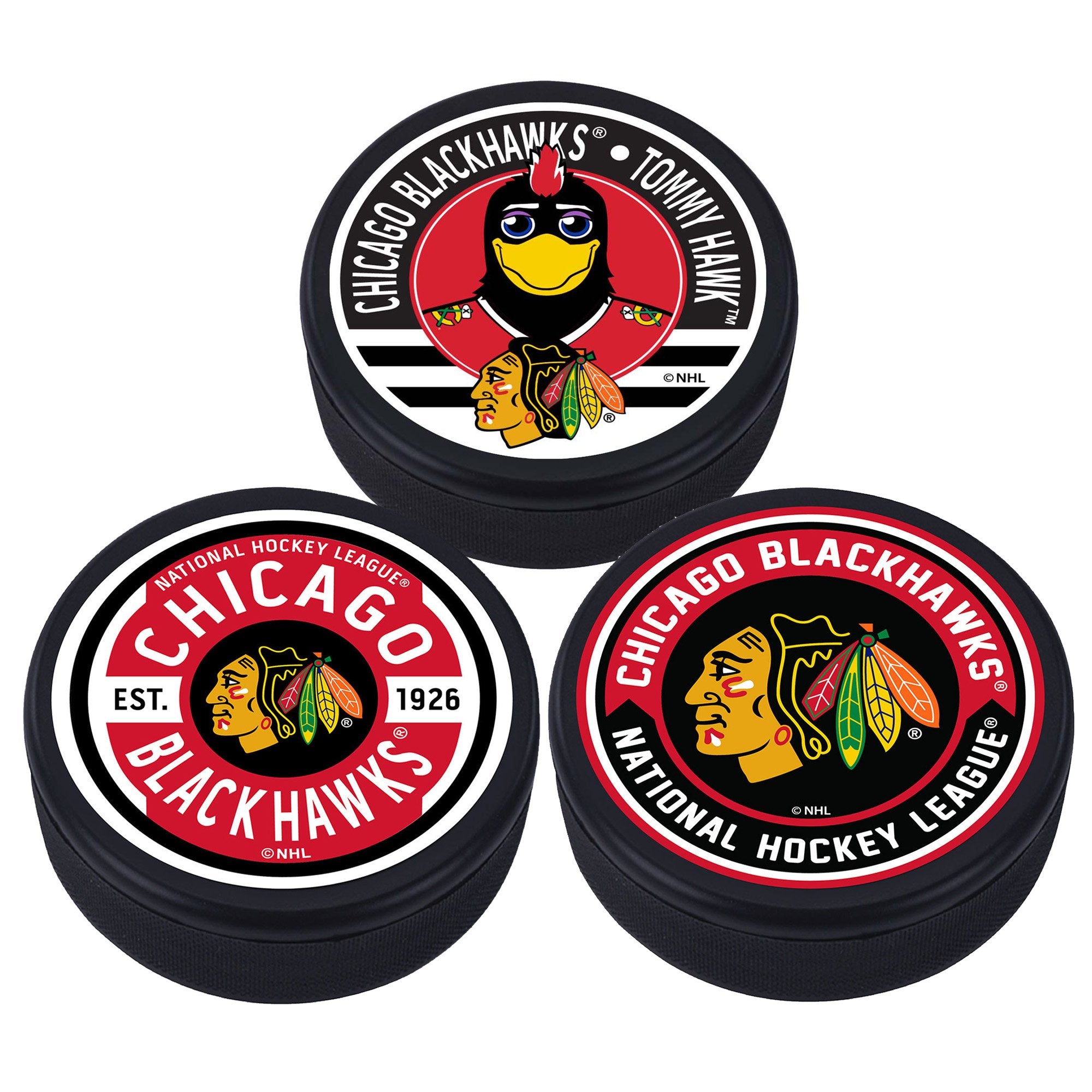 Chicago Blackhawks 3 Puck Pack