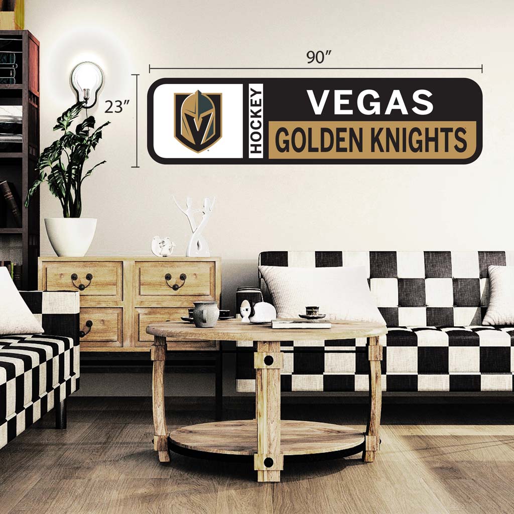 Vegas Golden Knights 90x23 Team Repositional Wall Decal Design 56