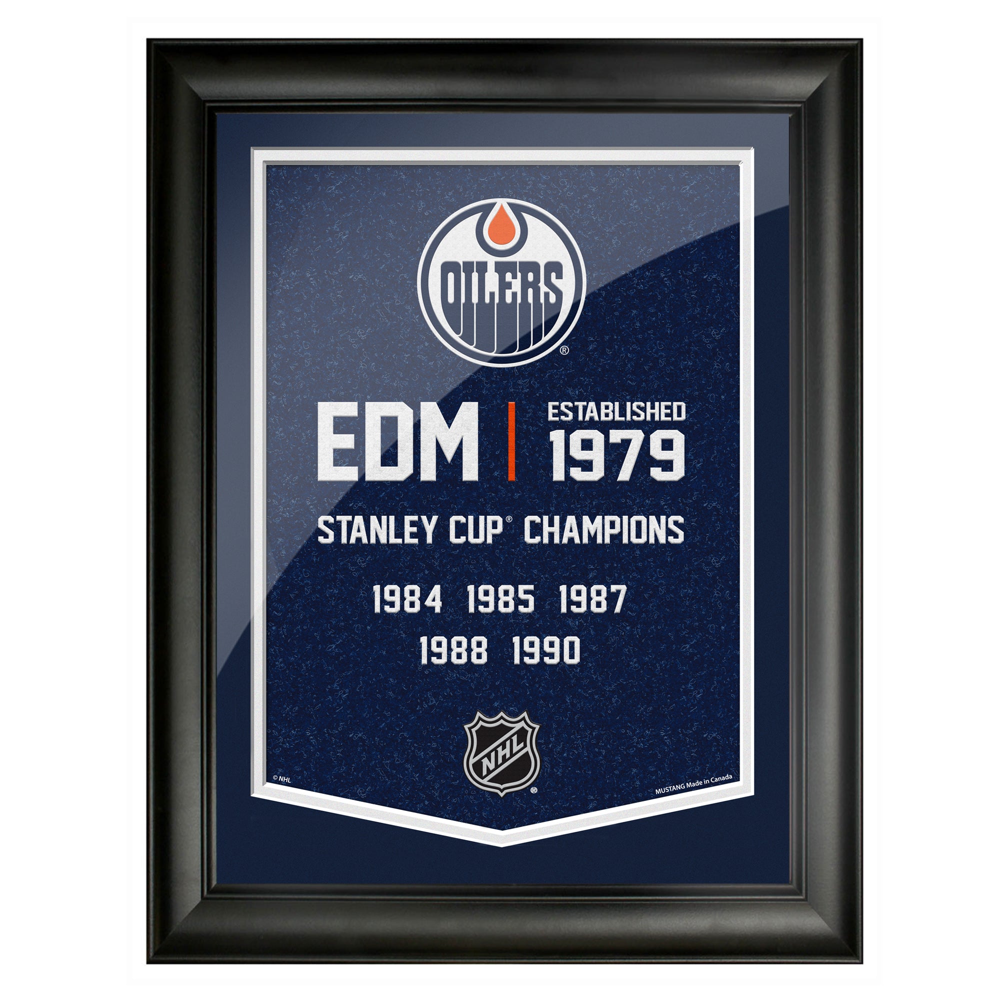 Edmonton Oilers 12x16 Team Empire Framed Artwork