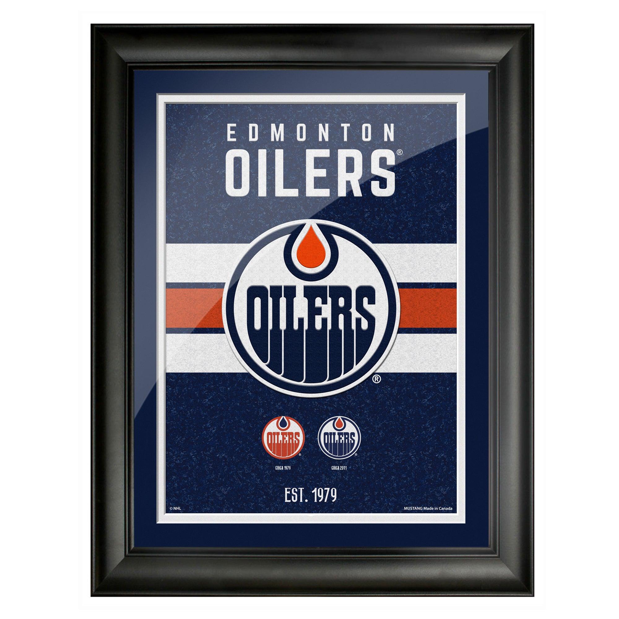 Edmonton Oilers 12x16 Team Tradition Framed Artwork