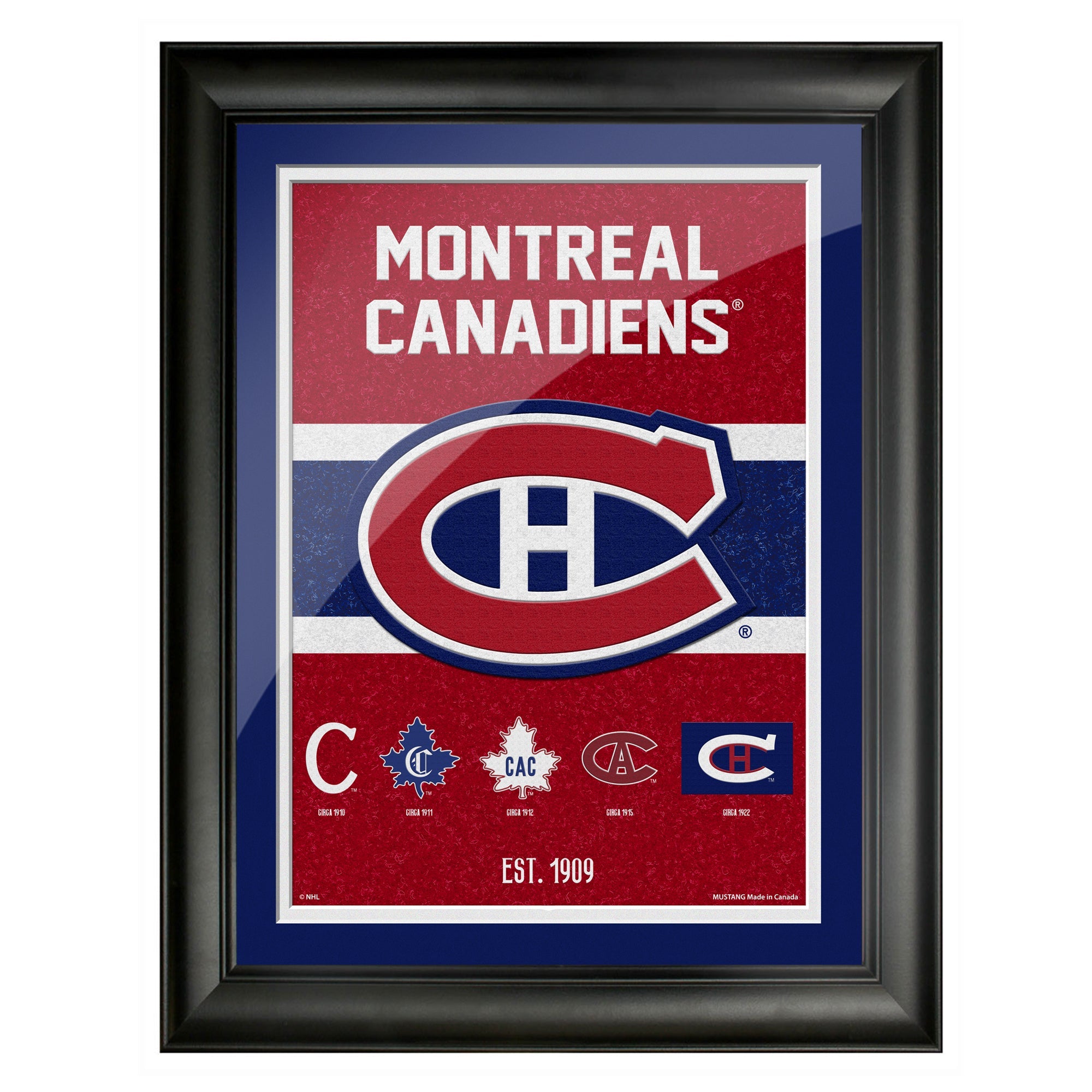 Montreal Canadiens 12x16 Team Tradition Framed Artwork