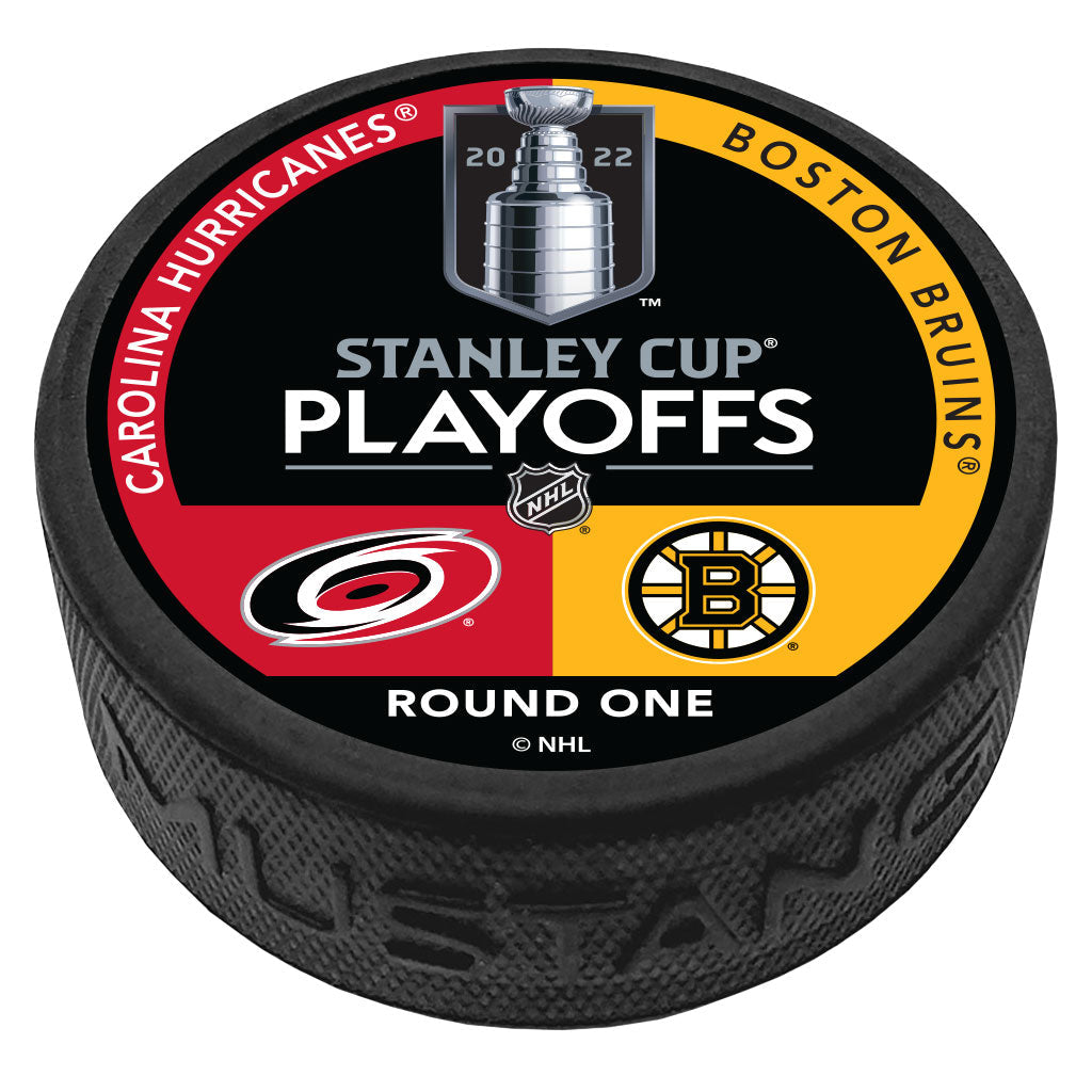 Collectible Hockey Puck - Carolina Hurricanes vs Boston Bruins Stanley Cup Playoffs Match Up