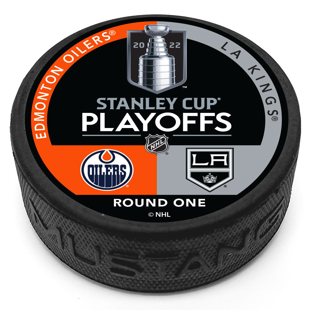 Collectible Hockey Puck - Edmonton Oilers vs LA Kings Stanley Cup Playoffs Match Up