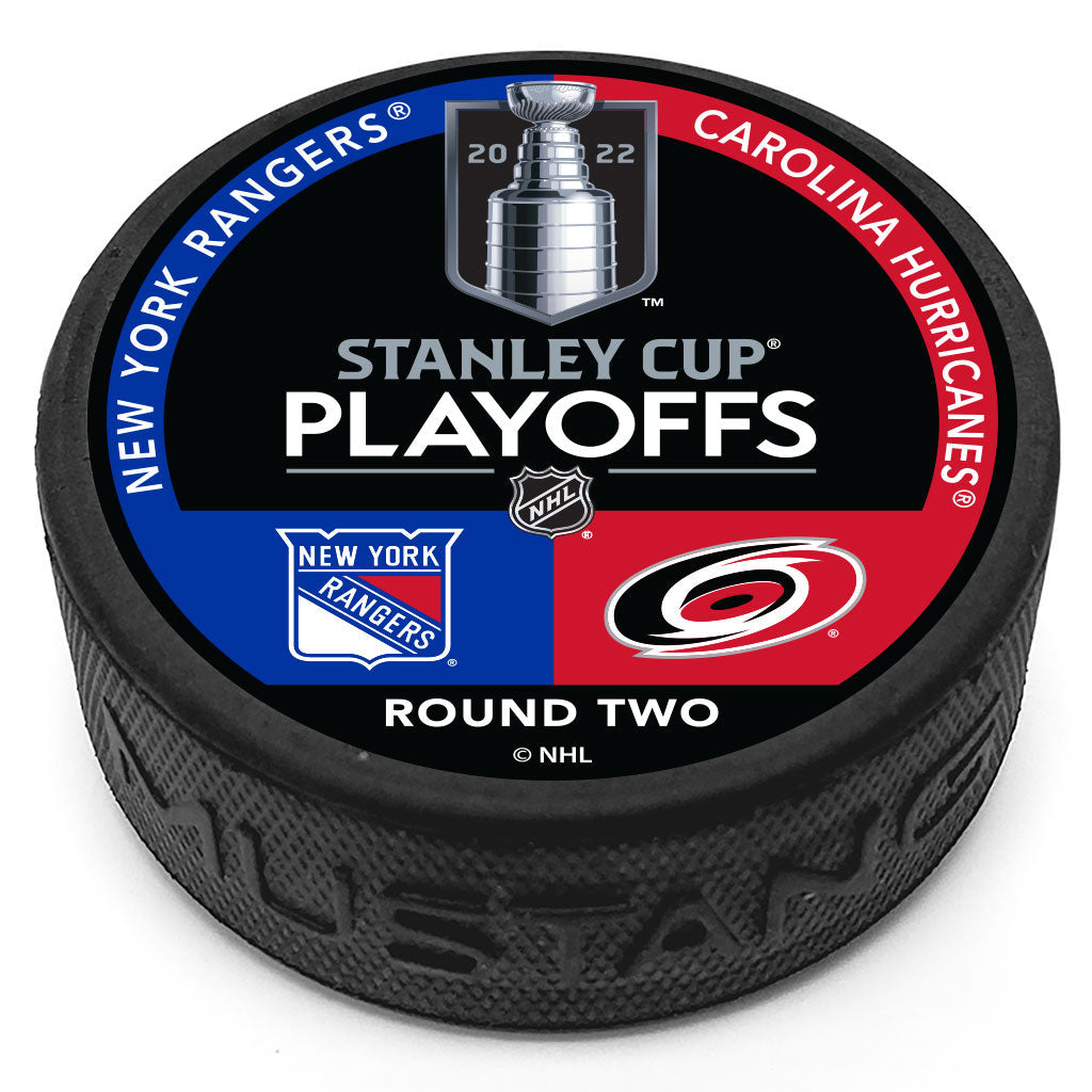 Collectible Hockey Puck - Carolina Hurricanes vs New York Rangers Stanley Cup Playoffs Match Up