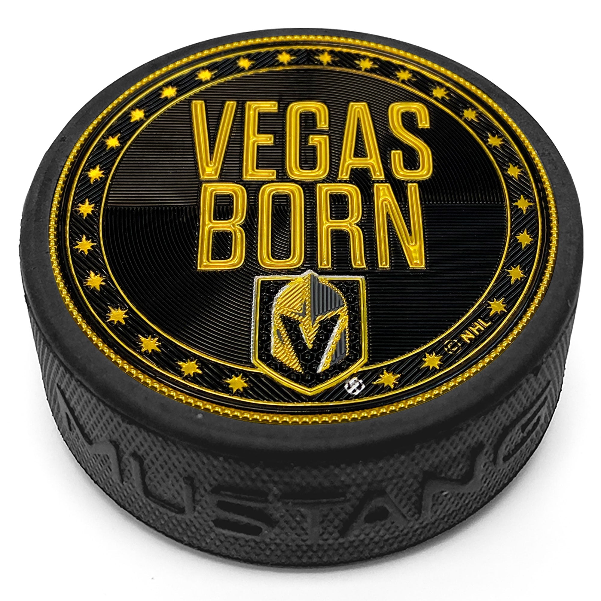 Vegas Golden Knights Vegas Born Puck Design Trimflexx