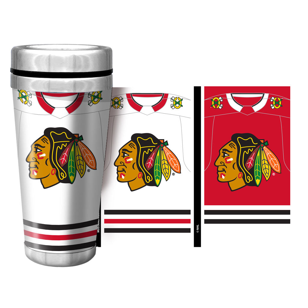 16oz. Full Wrap Jersey Travel Mug - Chicago Blackhawks