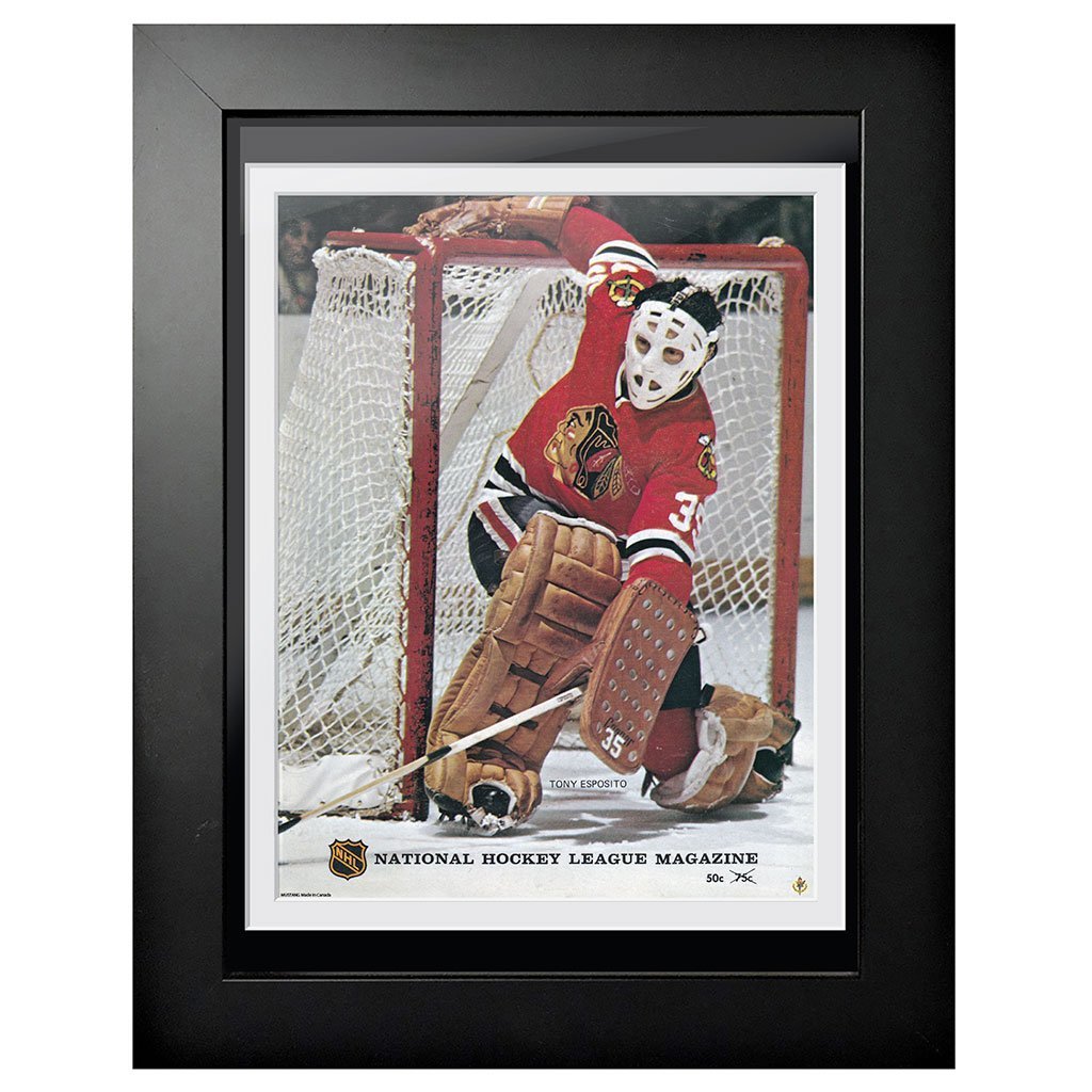 Chicago Blackhawks Program Cover - Tony Esposito NHL Magazine