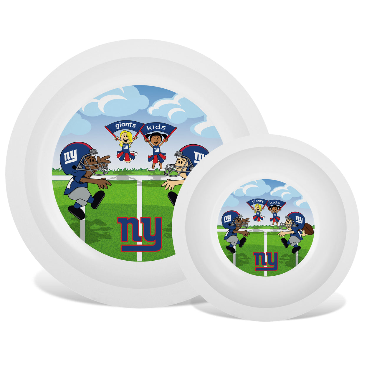 BABY FANATICS NFL NEW YORK GIANTS PLATE & BOWL SET