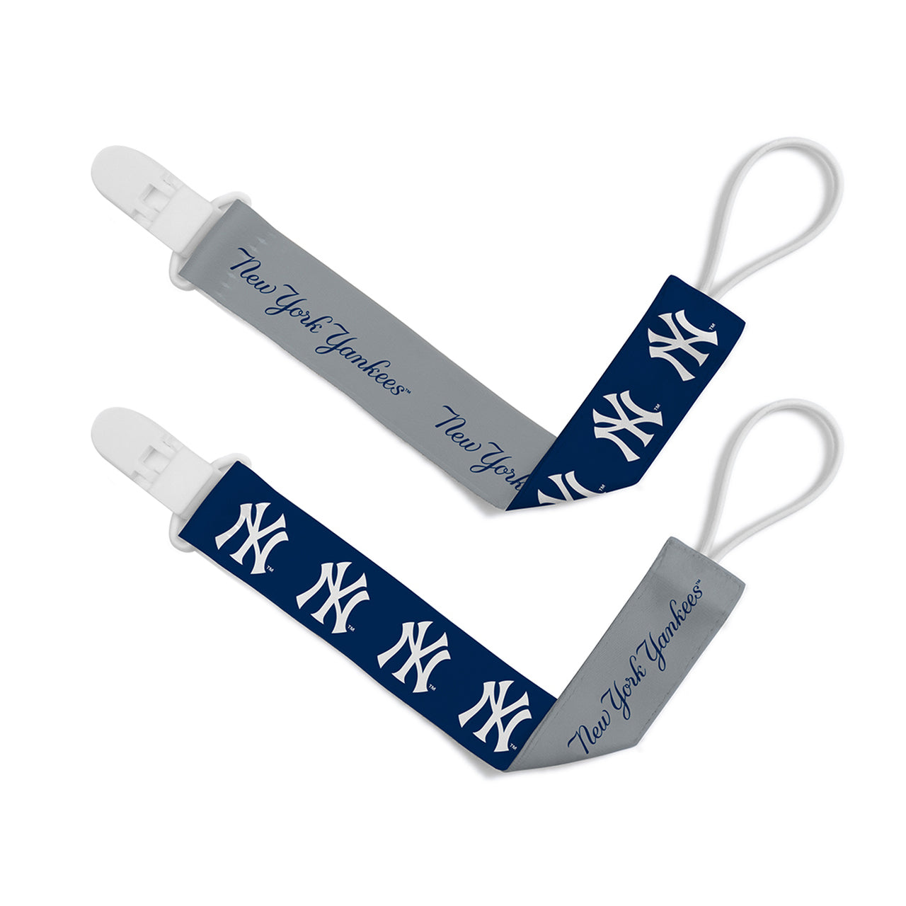 NEW YORK YANKEES PACIFIER CLIP 2-PACK