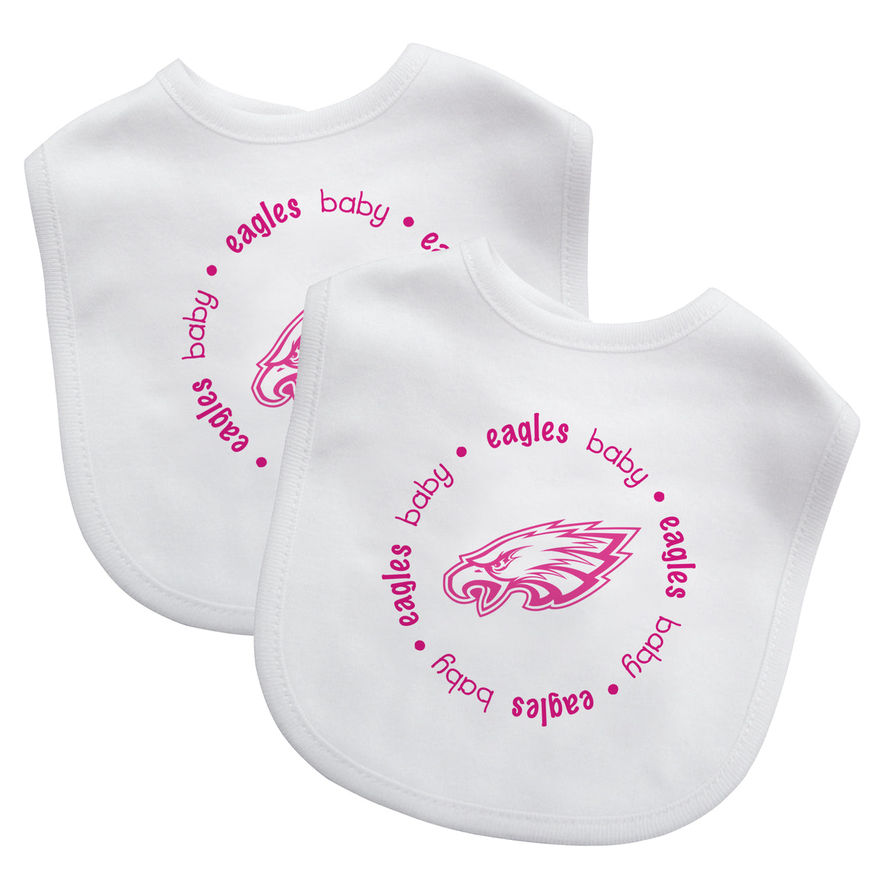 BABY FANATICS NFL PHILADELPHIA EAGLES 2-PACK BIBS - PINK