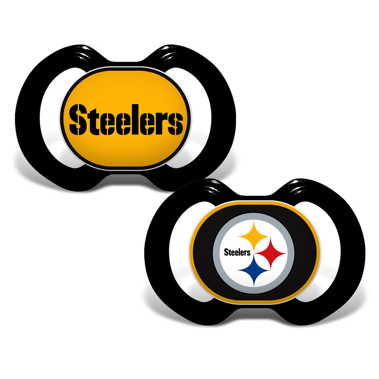 BABY FANATIC NFL PITTSBURGH STEELERS 2-PACK PACIFIERS