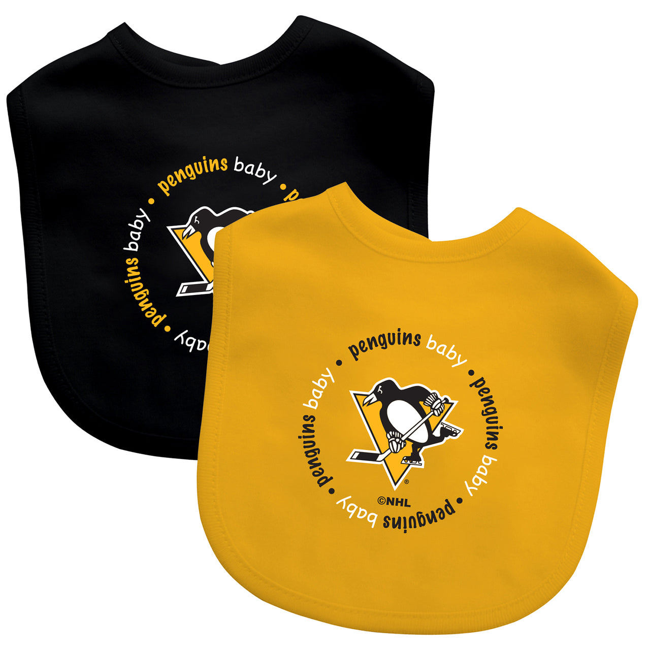 BABY FANATICS PITTSBURGH PENGUINS 2-PACK BIBS