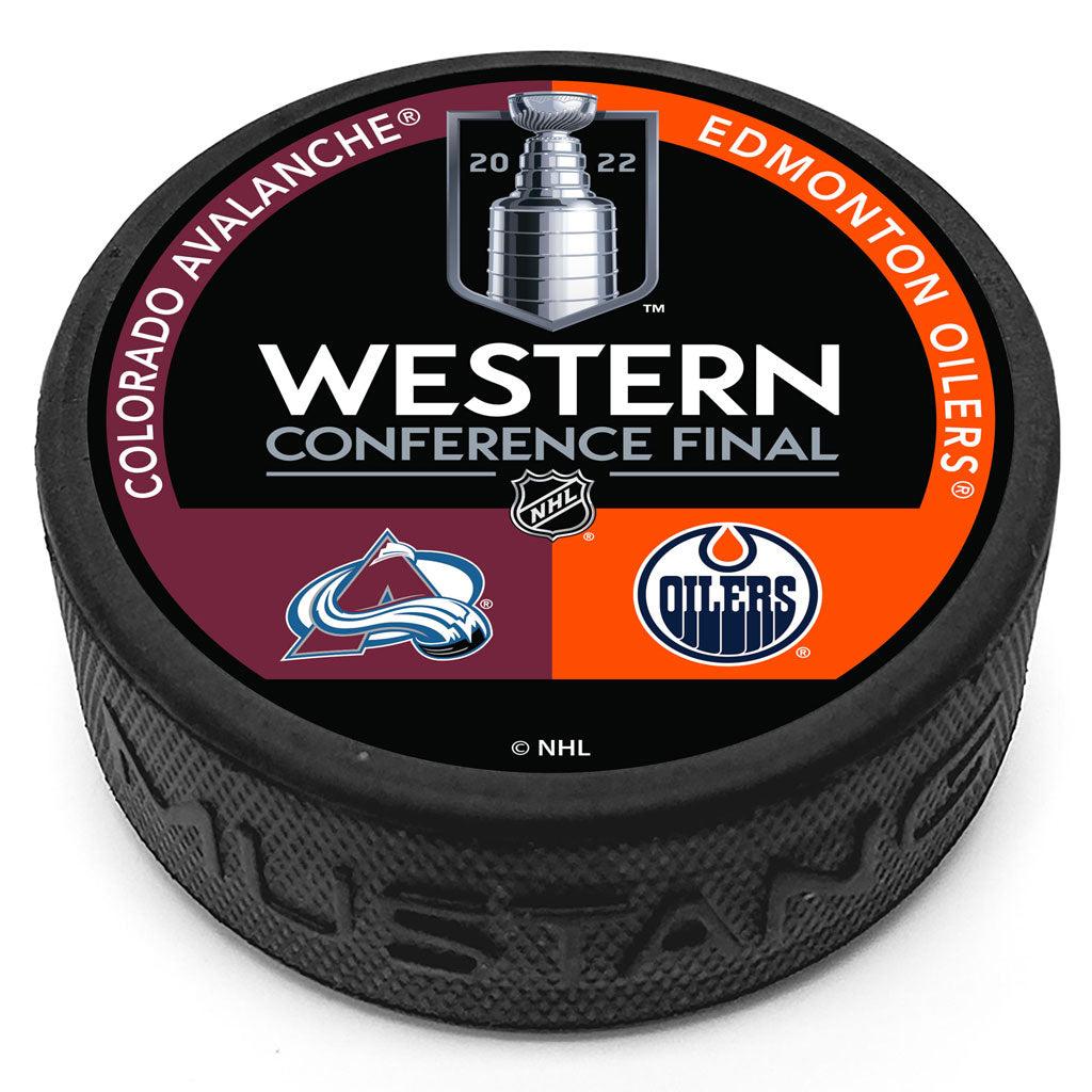 Collectible Hockey Puck - Colorado Avalanche vs. Edmonton Oilers Stanley Cup Playoffs Match Up