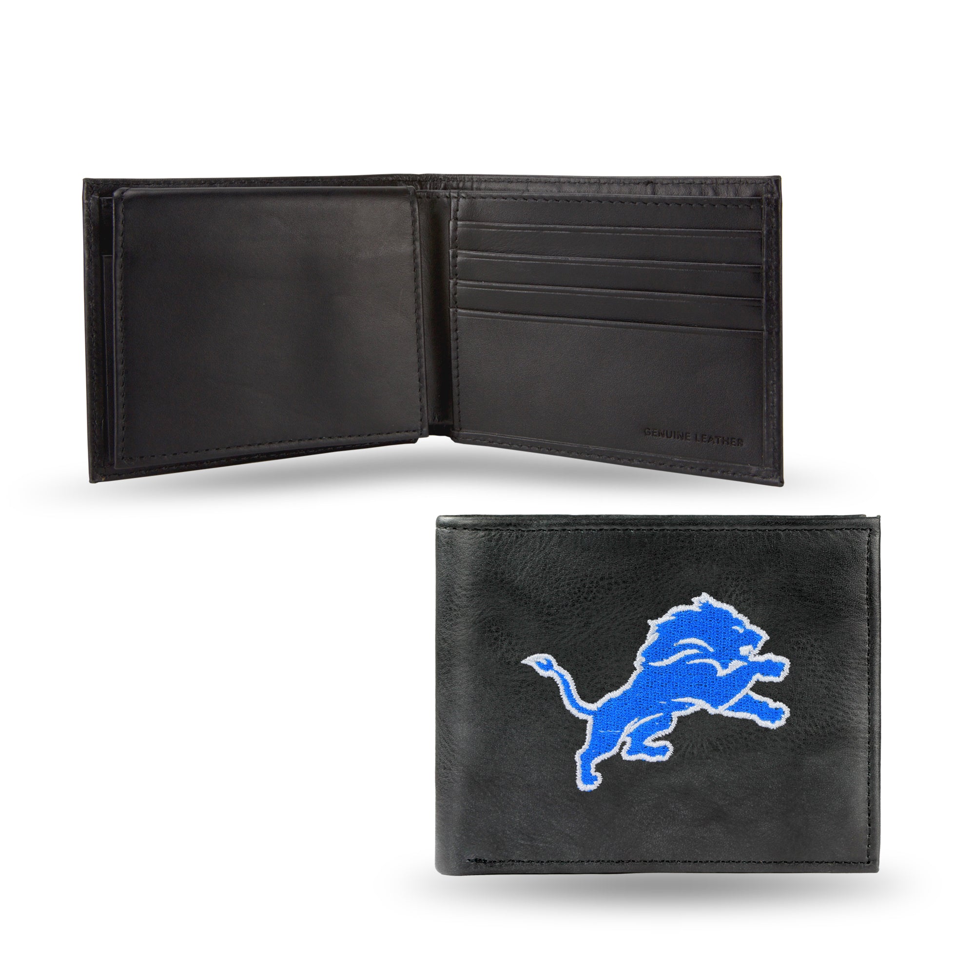 Detroit Lions Embroidered Billfold Wallet