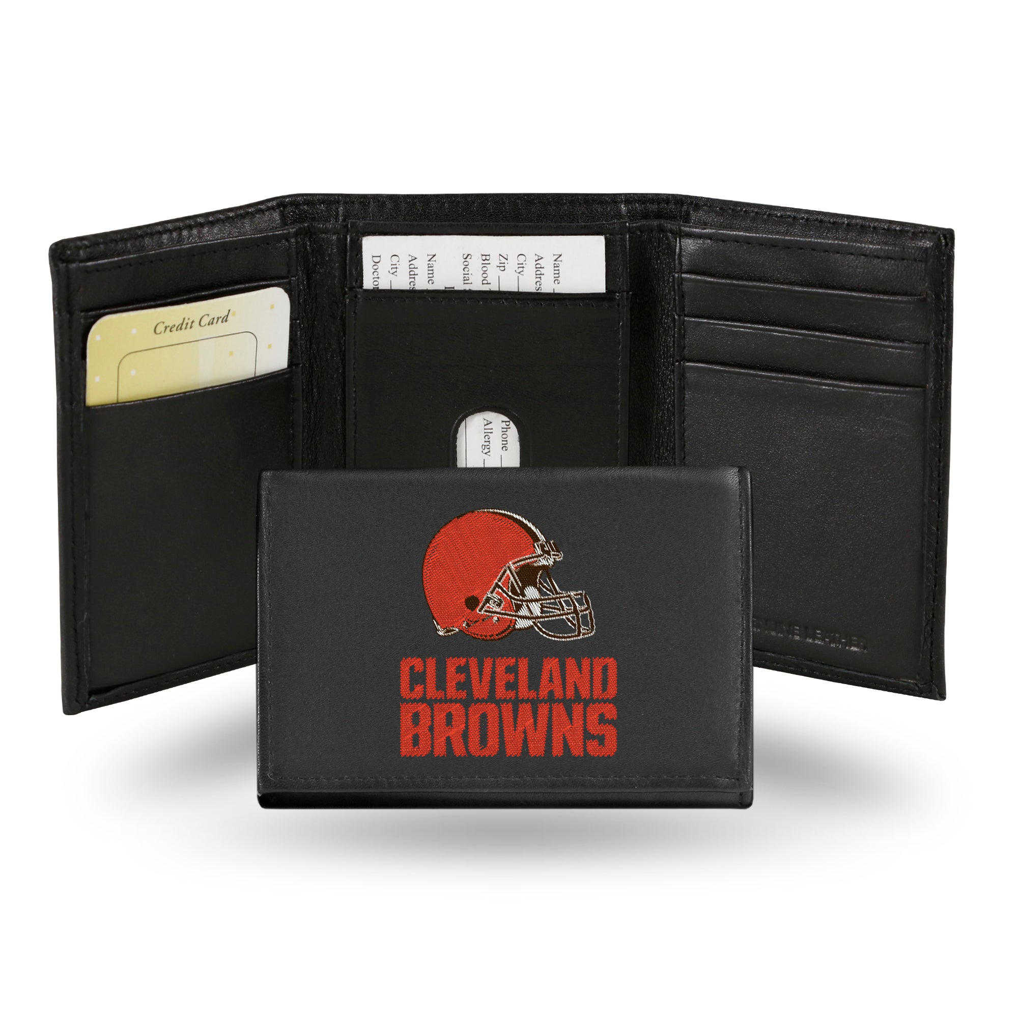 Cleveland Browns Embroidered Tri-Fold Wallet