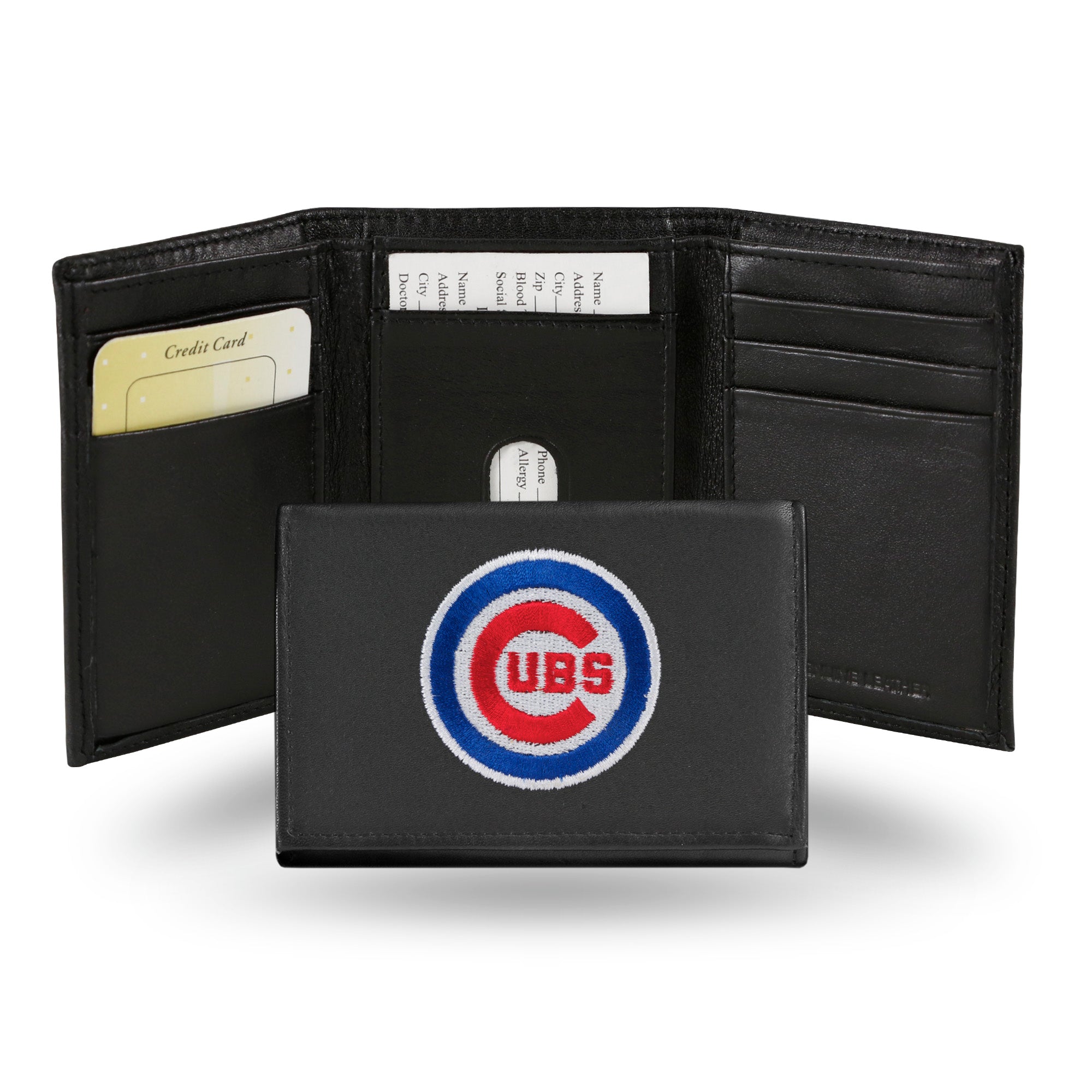 Chicago Cubs Embroidered Tri-Fold Wallet