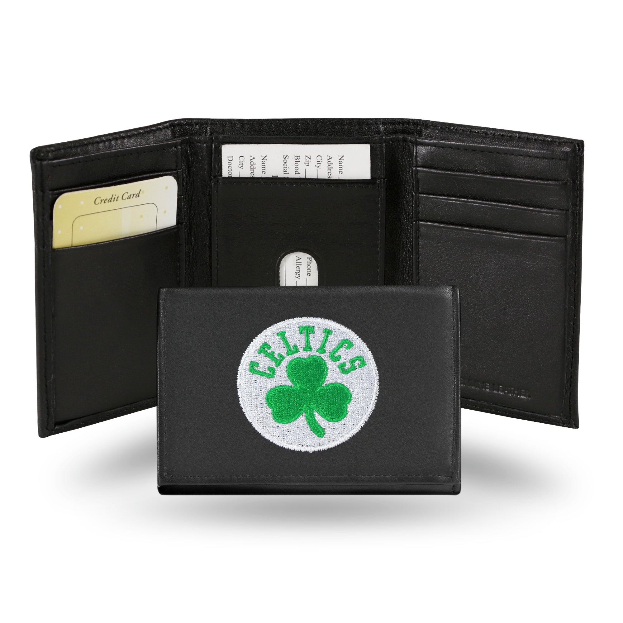 Boston Celtics Embroidered Tri-Fold Wallet