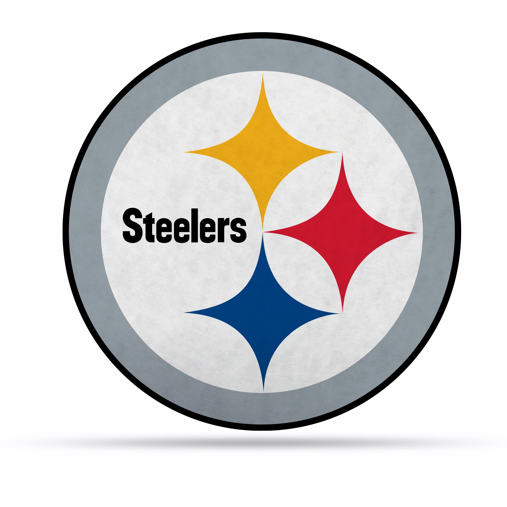 NFL Rico Industries Pittsburgh Steelers Primary Logo Shape Cut Pennant - Soft Felt EZ to Hang