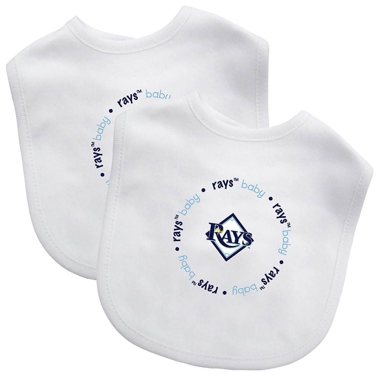 BABY FANATICS MLB TAMPA BAY RAYS 2-PACK BIBS