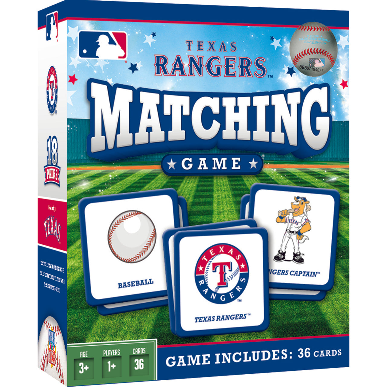 MLB TEXAS RANGERS MATCHING GAME