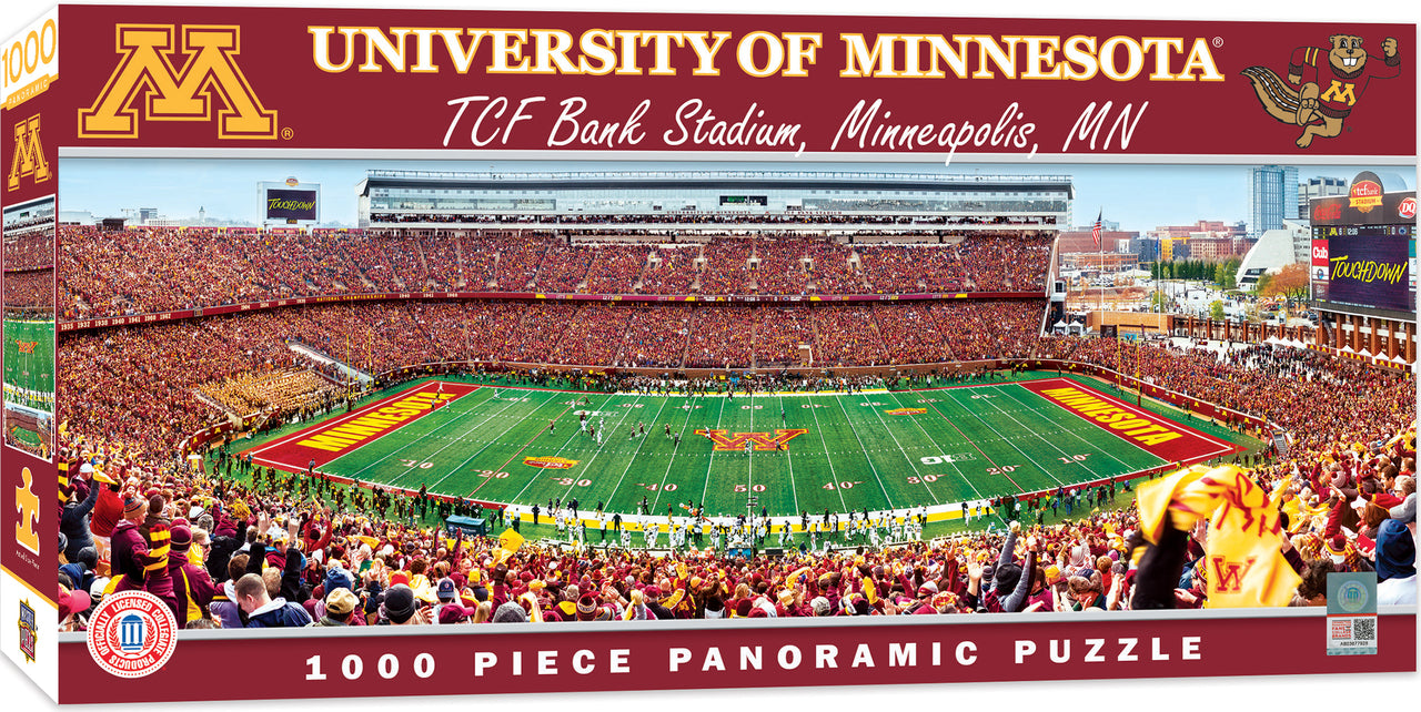 MINNESOTA GOLDEN GOPHERS 1000 PIECE STADIUM PANORAMIC JIGSAW PUZZLE